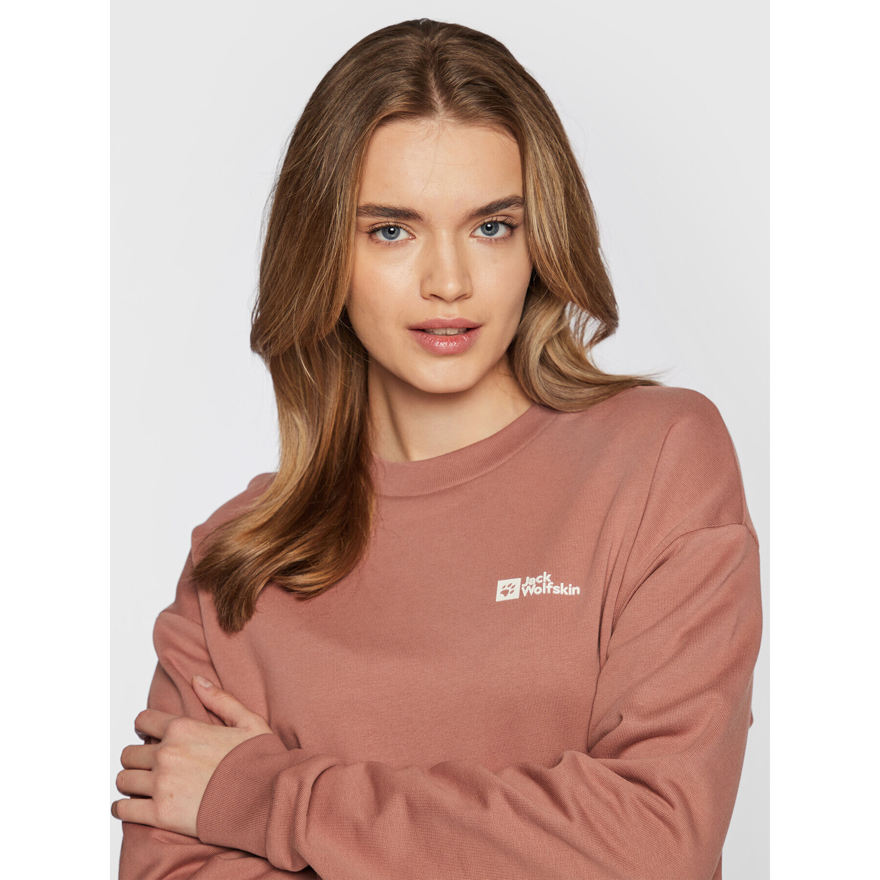 Jack Wolfskin Суитшърт Essential 1710132 Розов Regular Fit - Pepit.bg