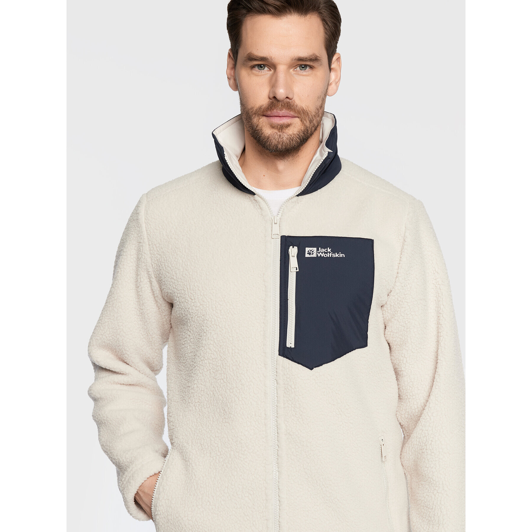Jack Wolfskin Суитшърт Kingsway 1709002 Бежов Regular Fit - Pepit.bg