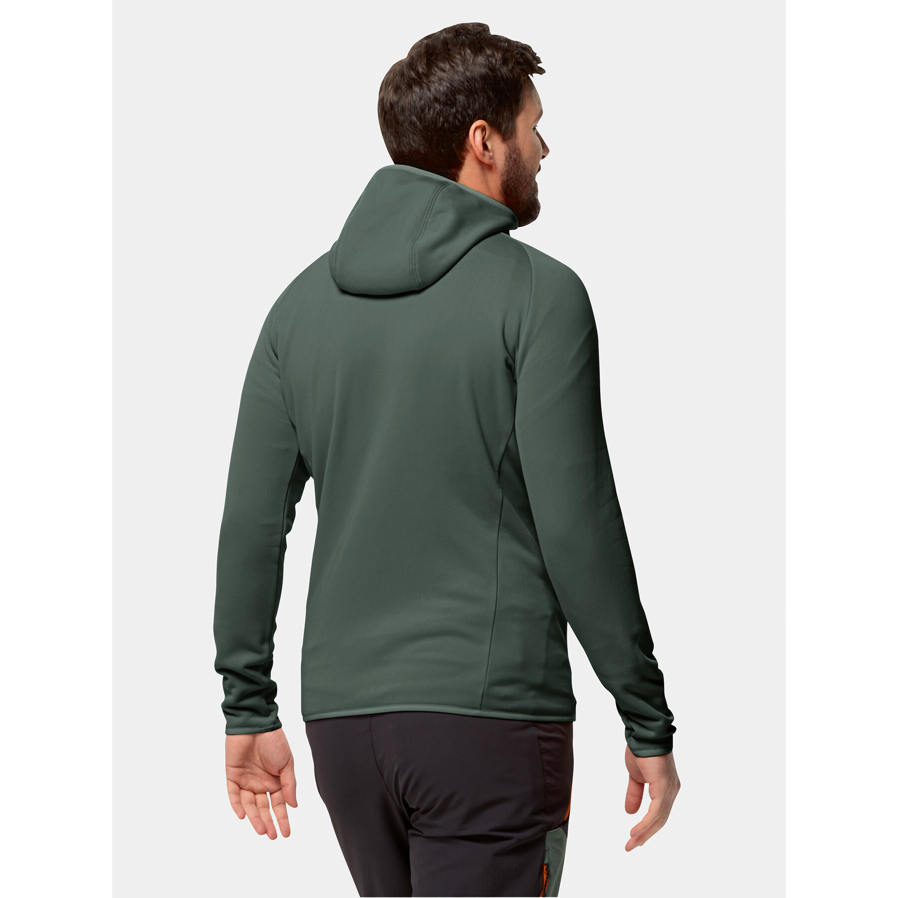 Jack Wolfskin Суитшърт от техническо трико Baiselberg Hooded Fz 1710541 Каки Regular Fit - Pepit.bg