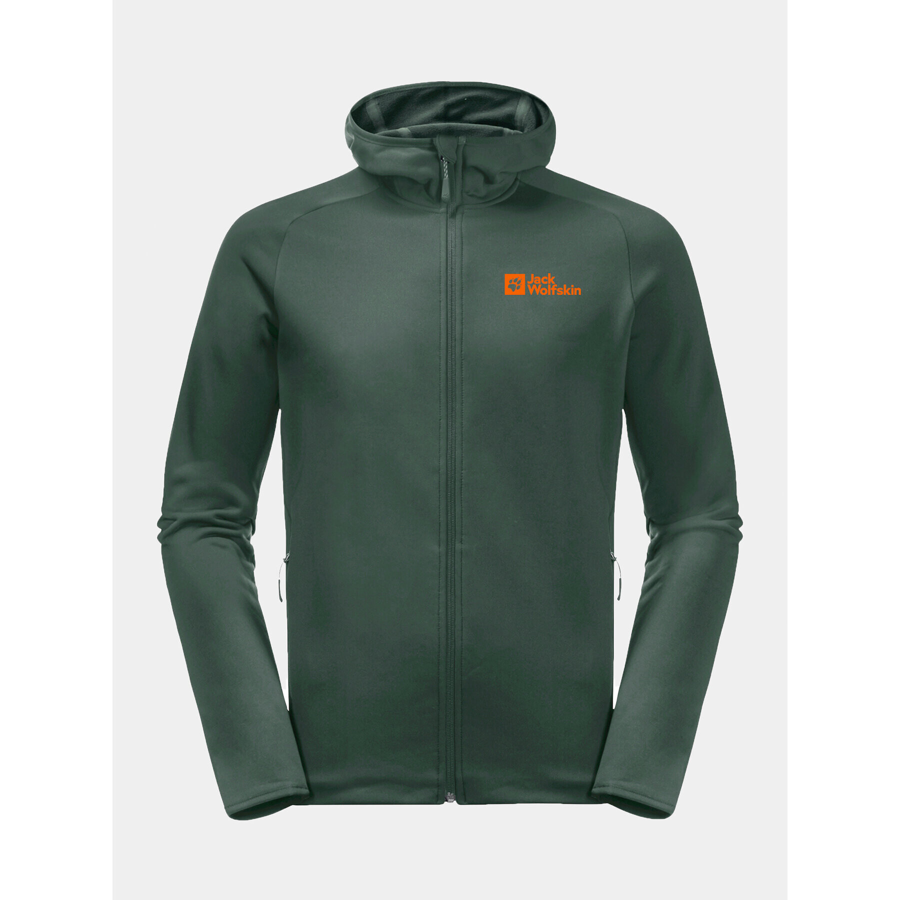 Jack Wolfskin Суитшърт от техническо трико Baiselberg Hooded Fz 1710541 Каки Regular Fit - Pepit.bg