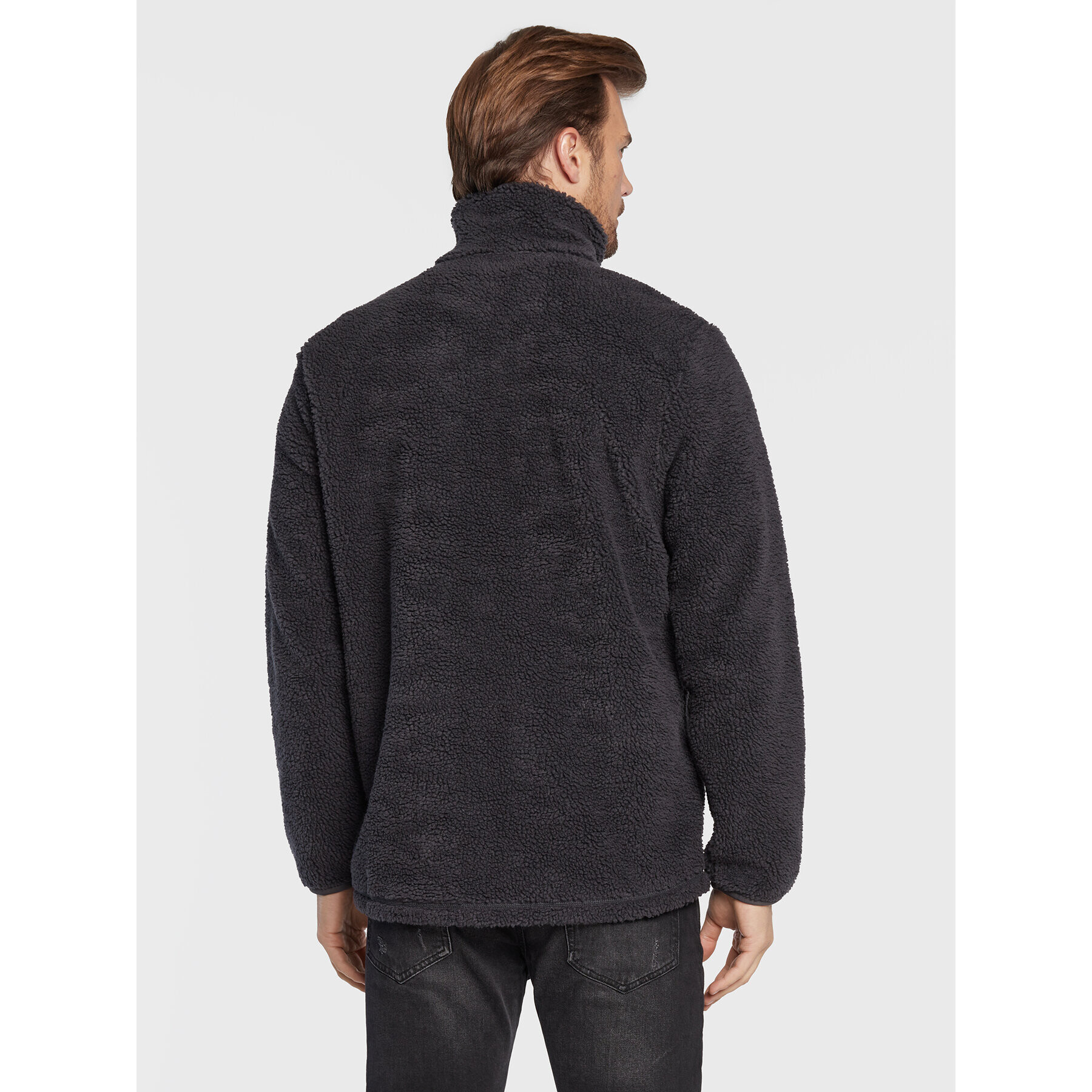 Jack Wolfskin Суитшърт Pank Snap 1710601 Сив Regular Fit - Pepit.bg