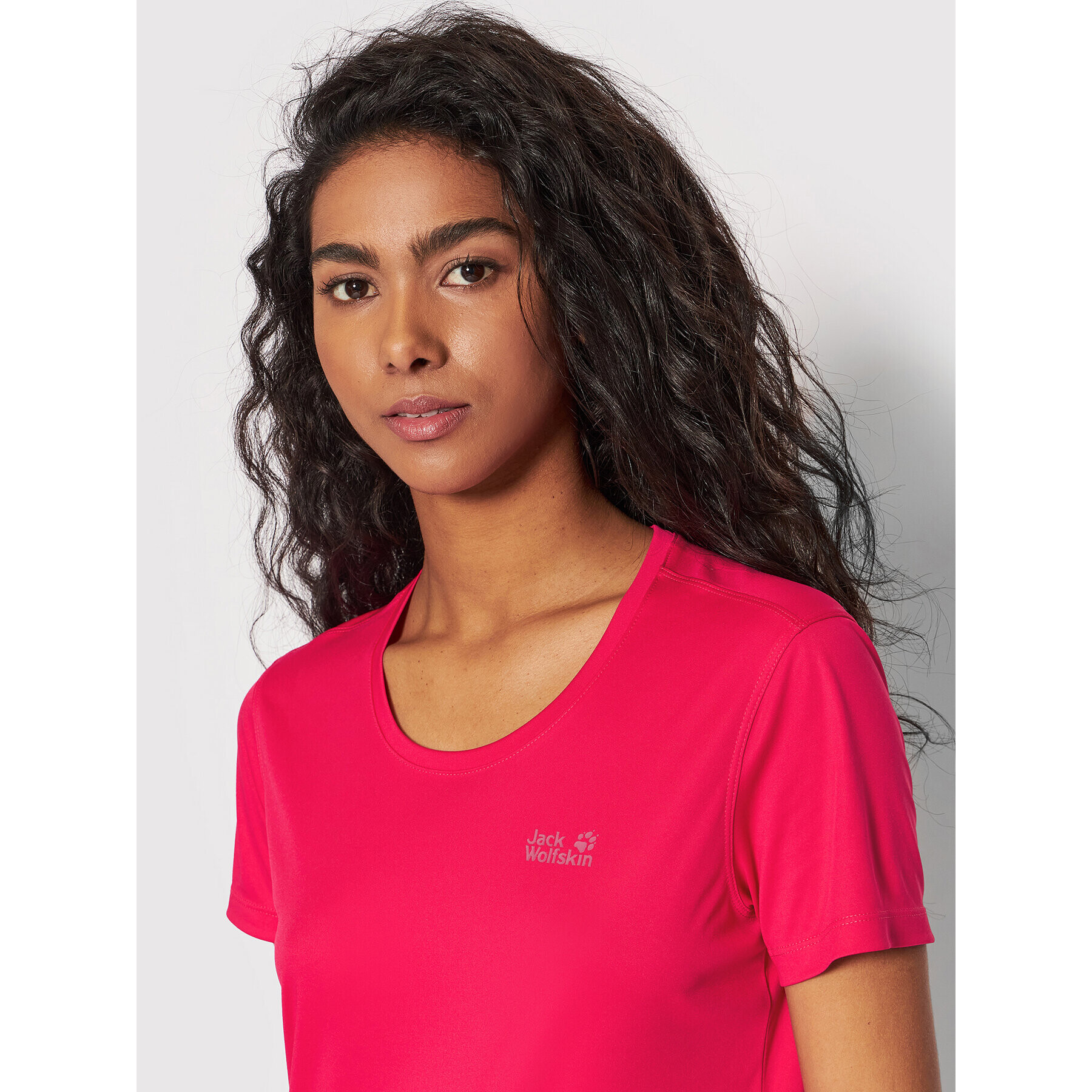 Jack Wolfskin Тениска от техническо трико Tech 1807121 Розов Regular Fit - Pepit.bg