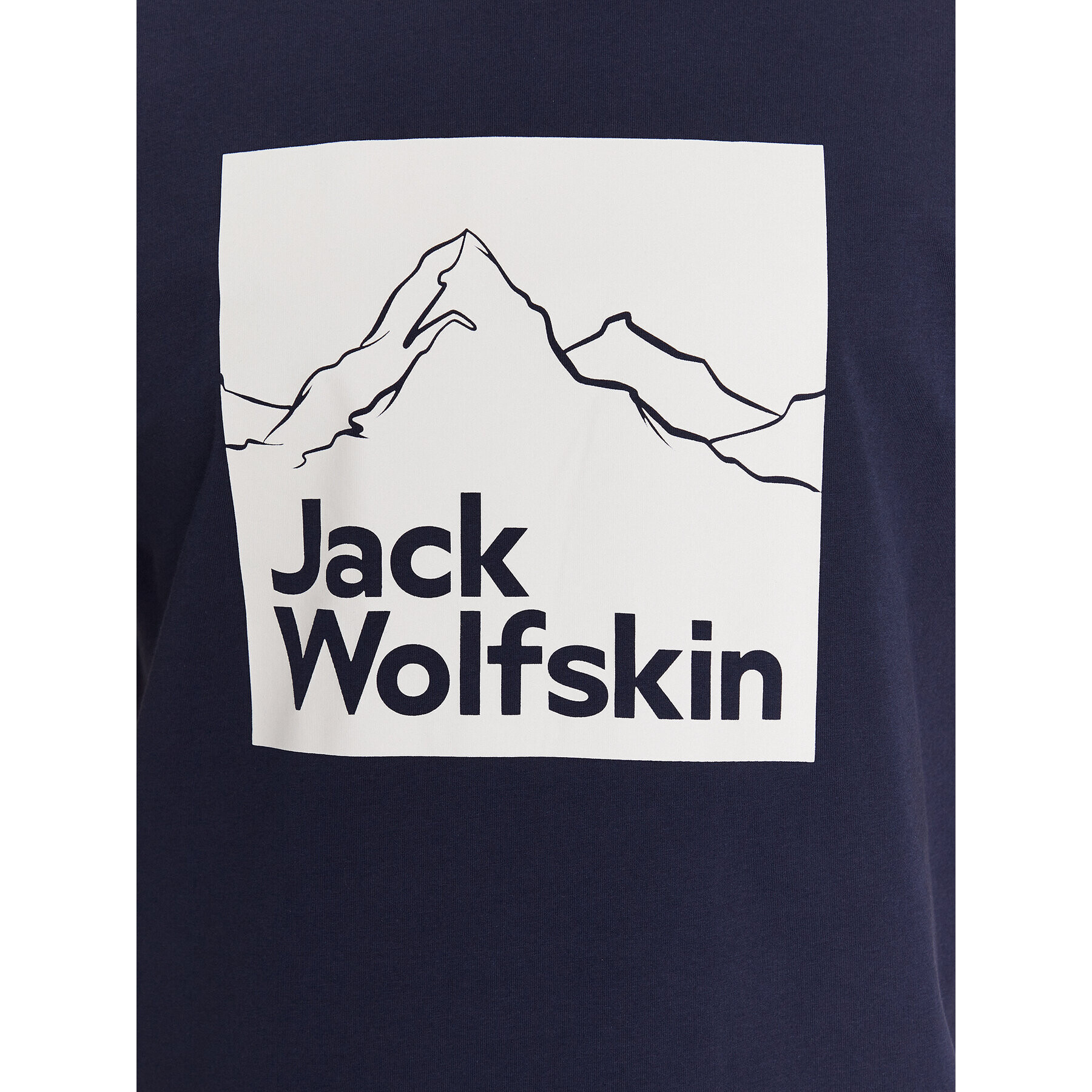 Jack Wolfskin Тишърт Brand 1809021 Тъмносин Regular Fit - Pepit.bg