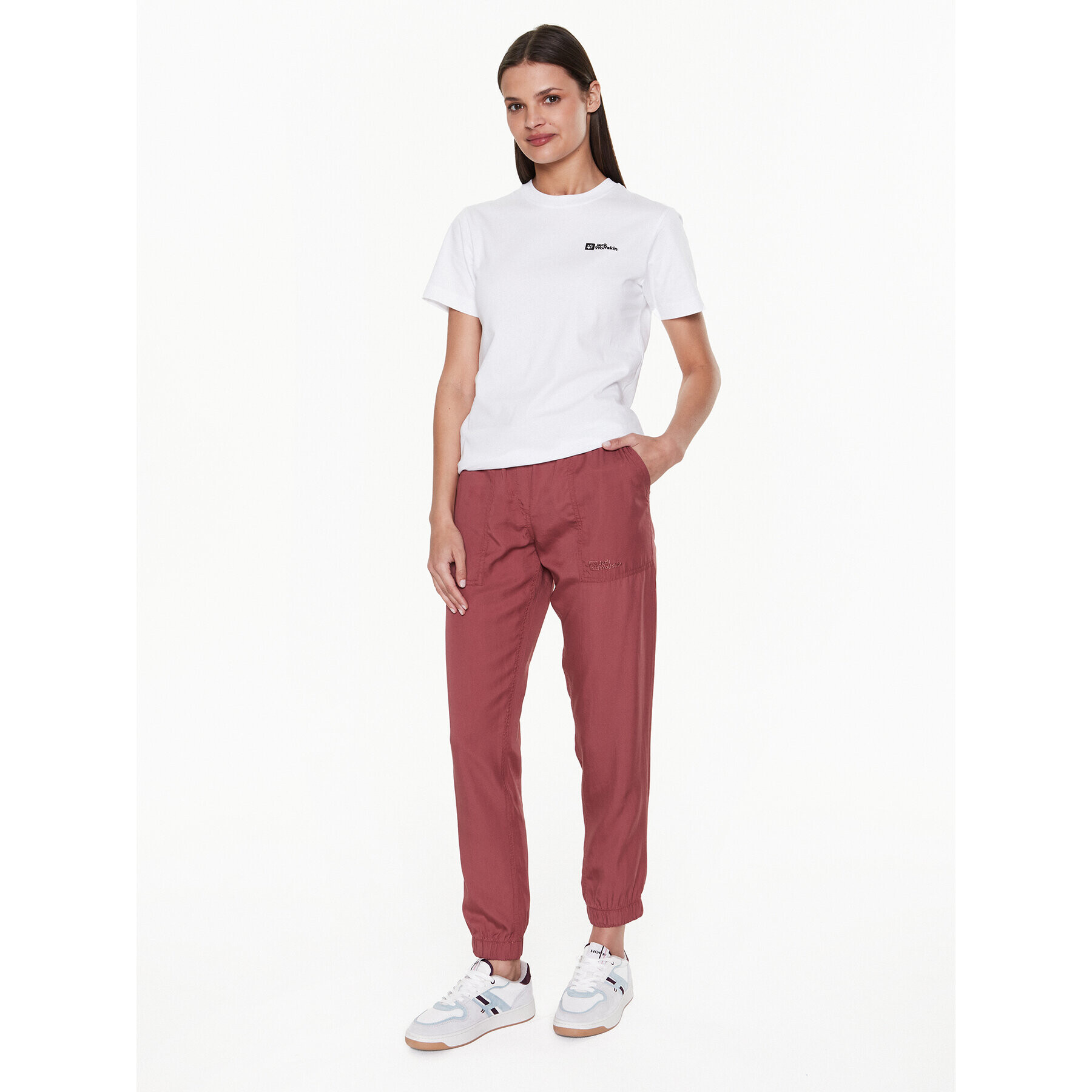 Jack Wolfskin Тишърт Essential 1808352 Бял Regular Fit - Pepit.bg