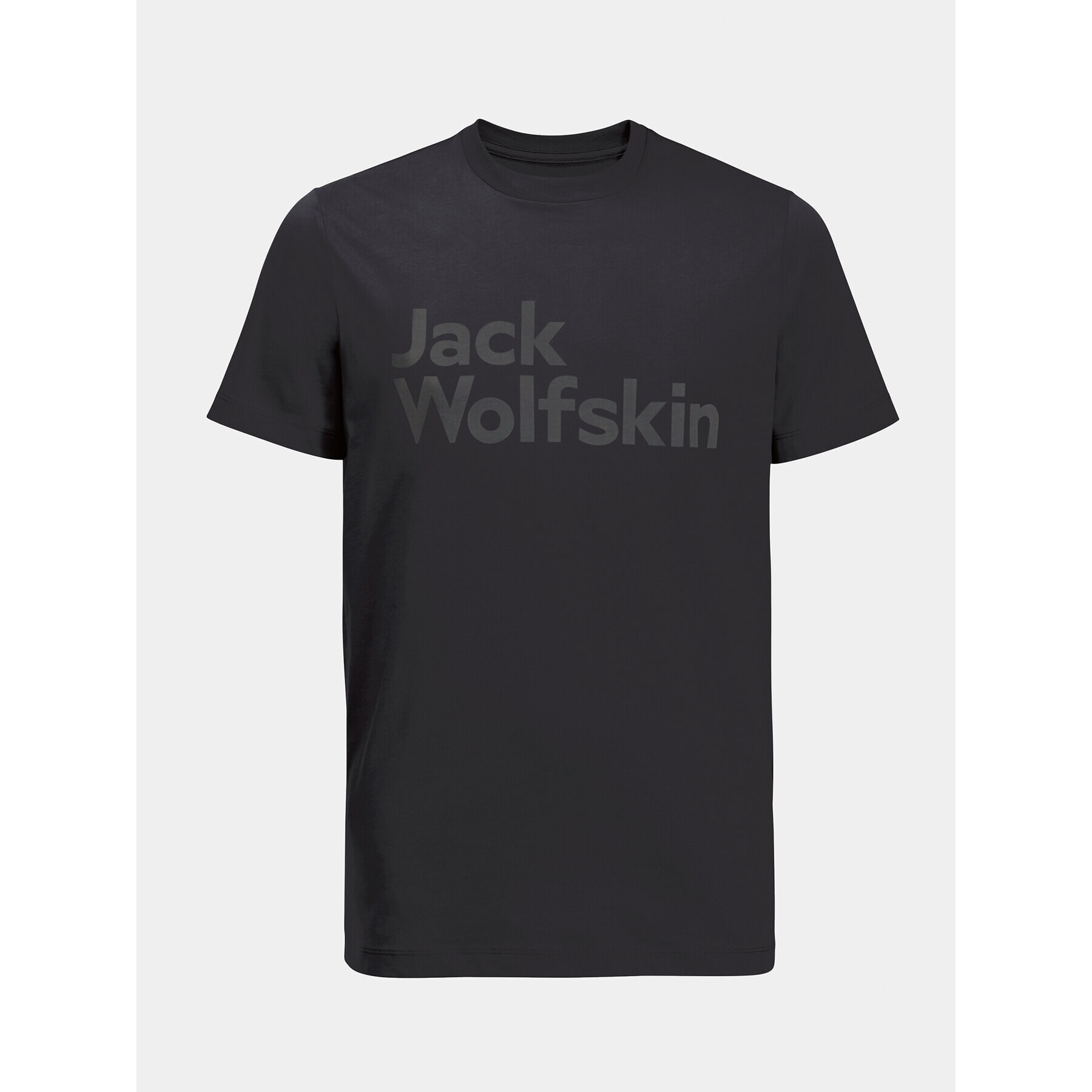 Jack Wolfskin Тишърт Essential Logo T 1809591 Черен Regular Fit - Pepit.bg