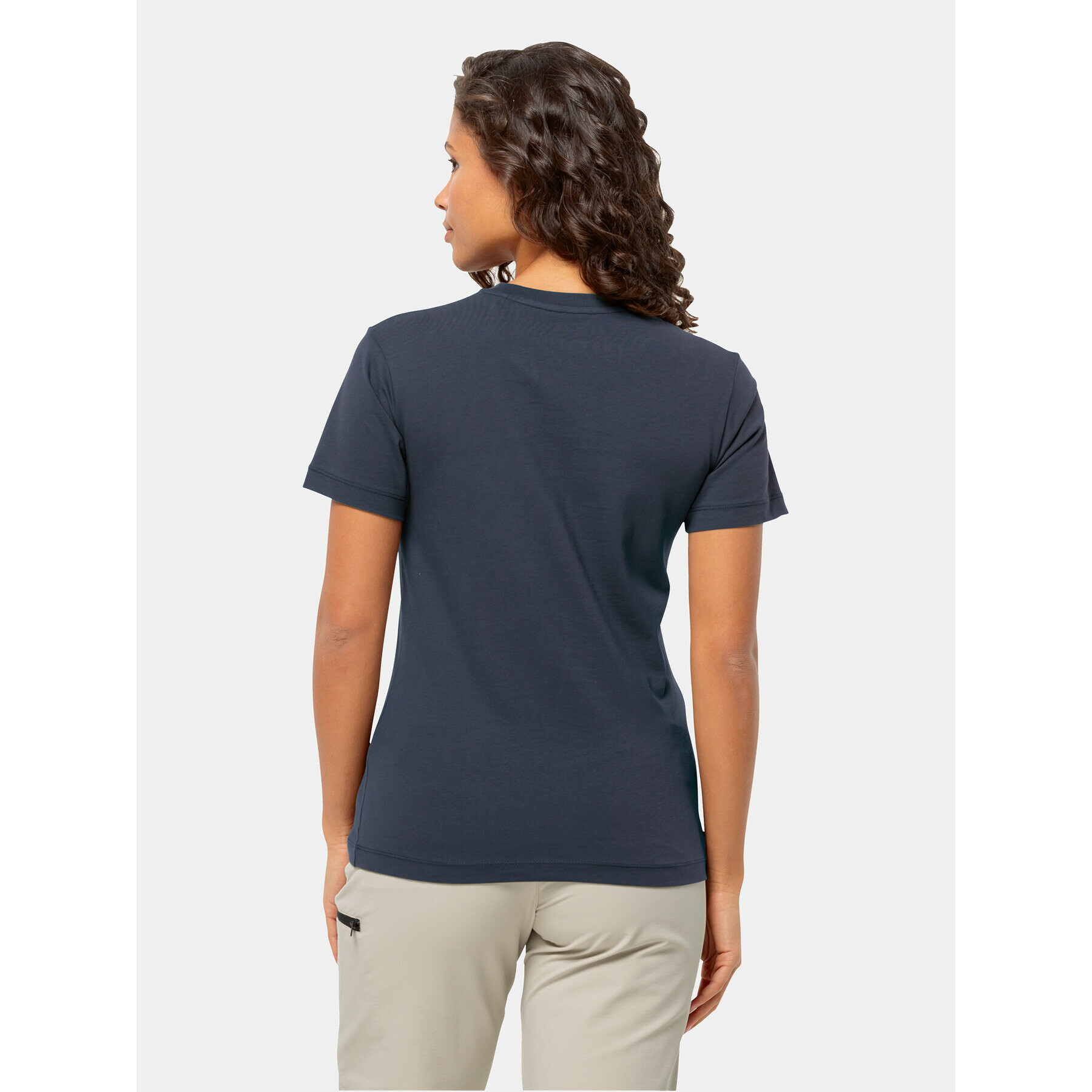 Jack Wolfskin Тишърт Essential T 1808352 Тъмносин Regular Fit - Pepit.bg