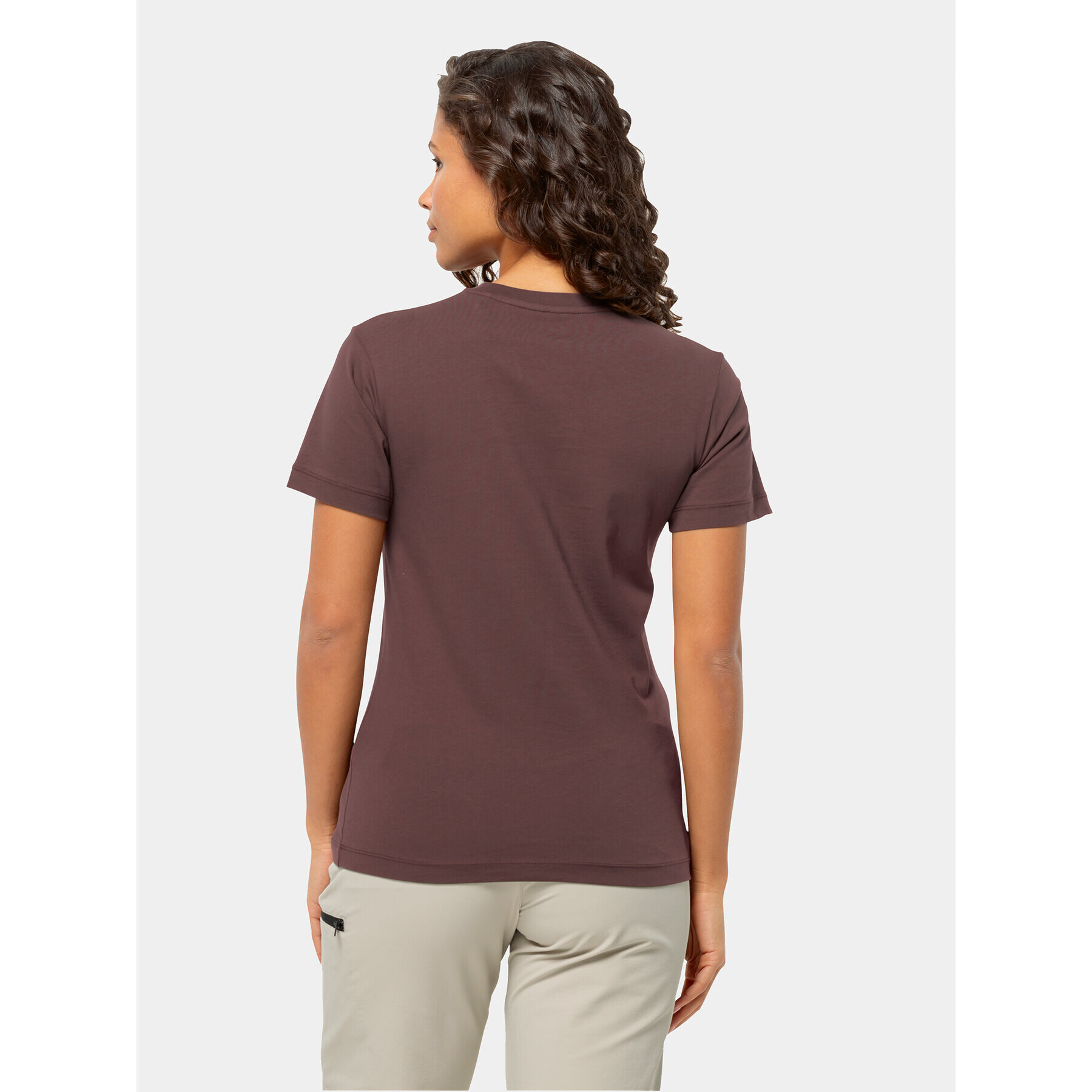 Jack Wolfskin Тишърт Essential T 1808352 Виолетов Regular Fit - Pepit.bg