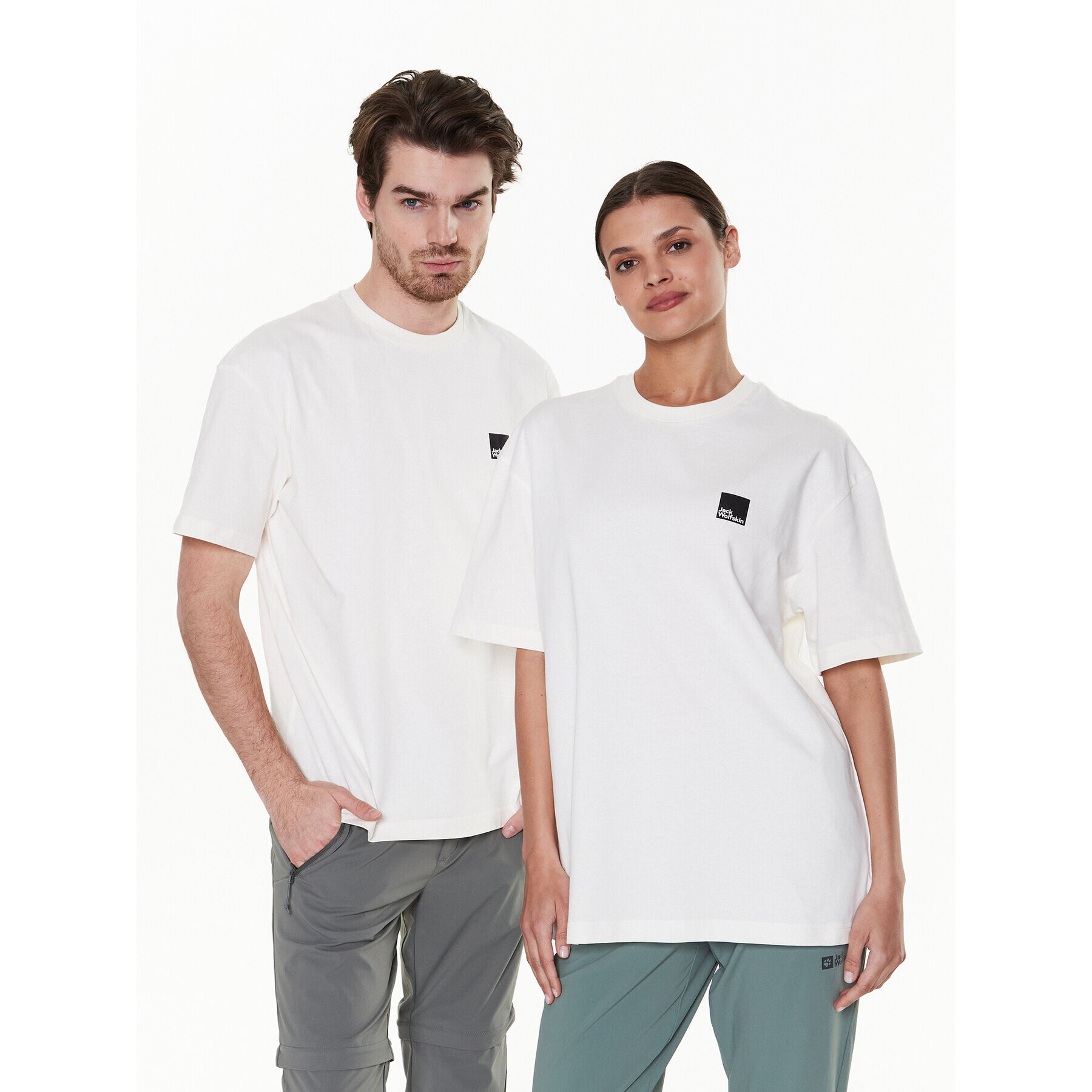 Jack Wolfskin Тишърт Unisex Eschenheimer 1809091 Бежов Regular Fit - Pepit.bg