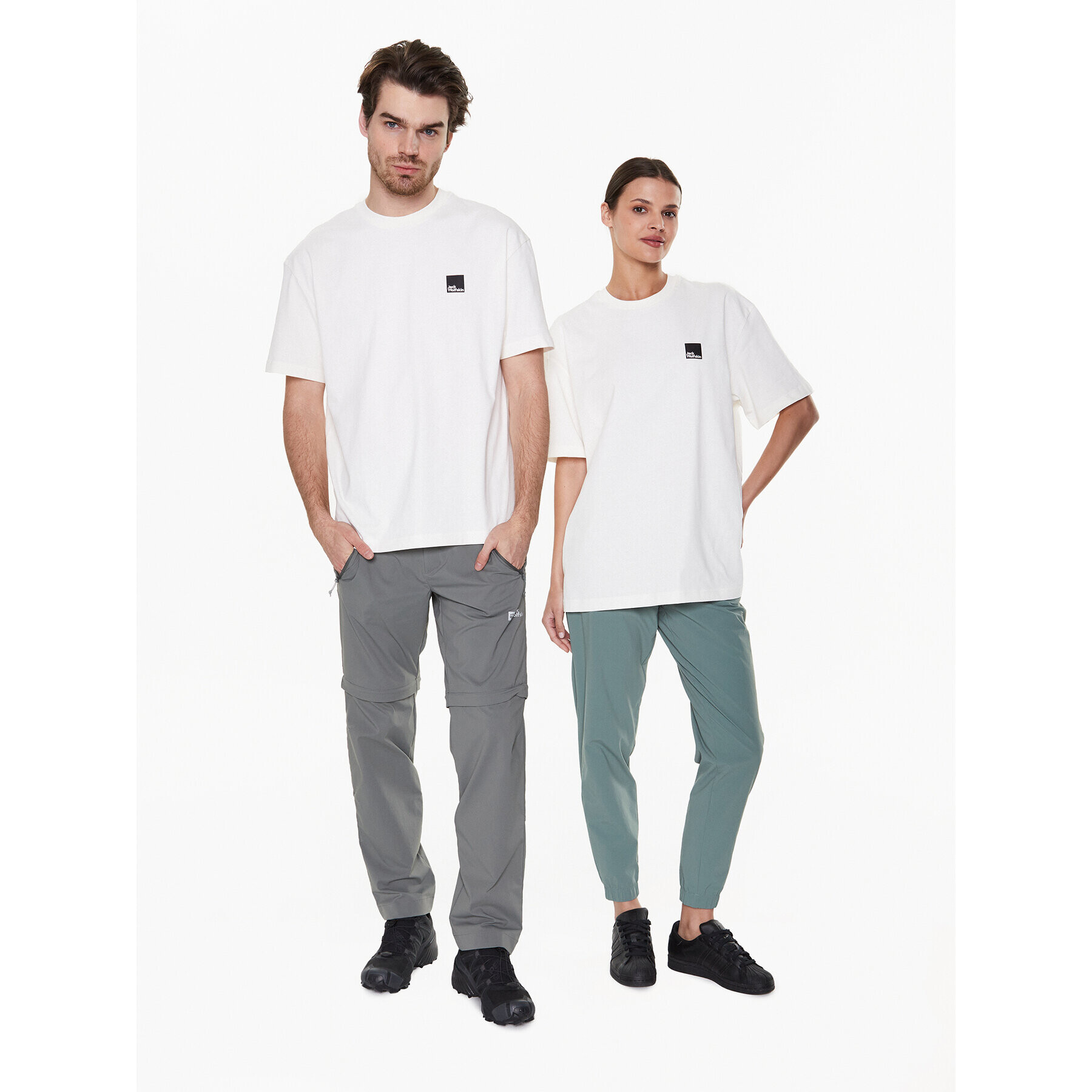 Jack Wolfskin Тишърт Unisex Eschenheimer 1809091 Бежов Regular Fit - Pepit.bg