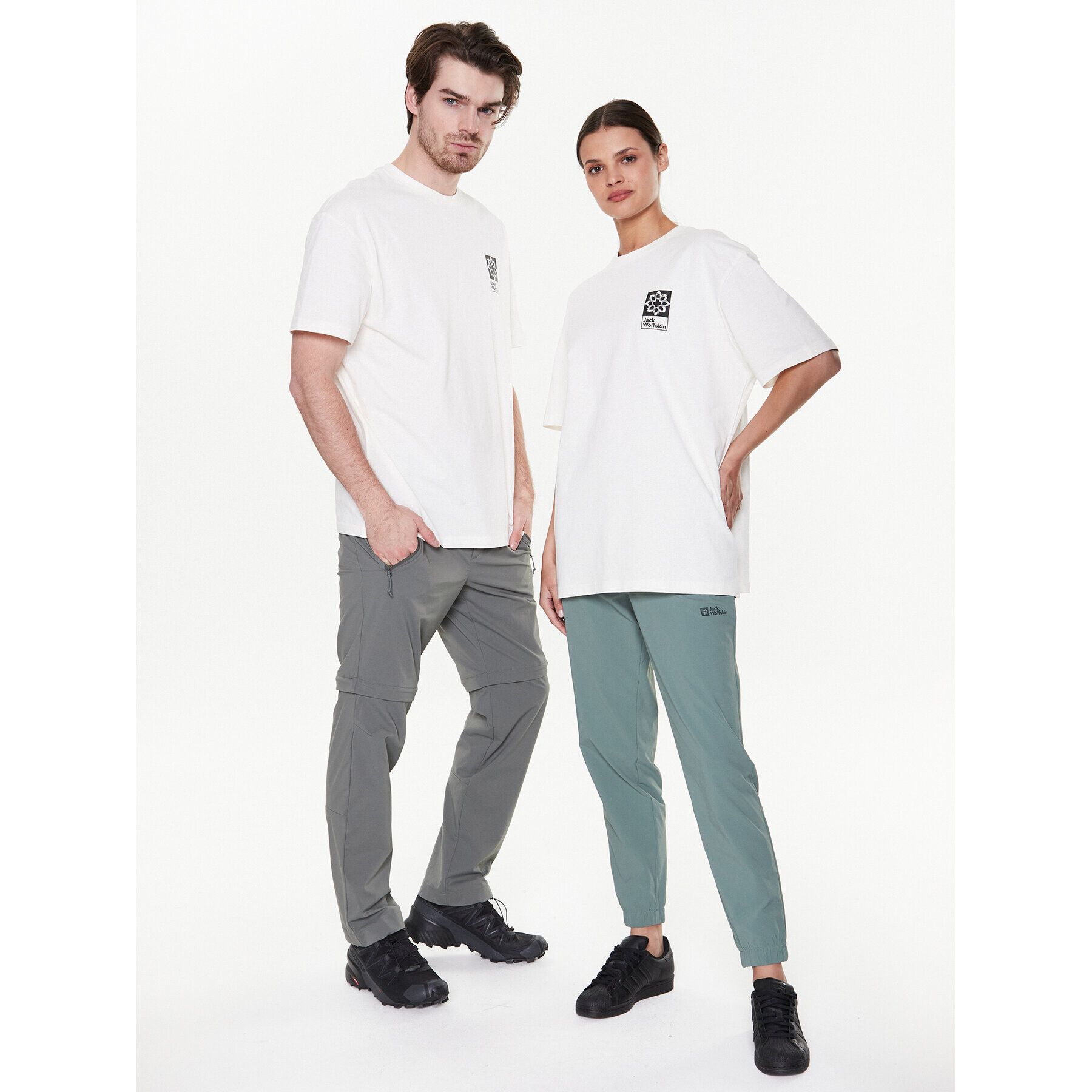 Jack Wolfskin Тишърт Unisex Eschenheimer Back 1809081 Бежов Regular Fit - Pepit.bg