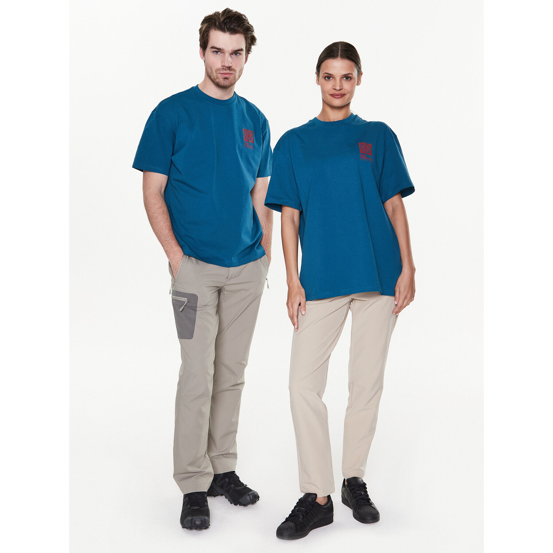 Jack Wolfskin Тишърт Unisex Eschenheimer Back 1809081 Син Regular Fit - Pepit.bg