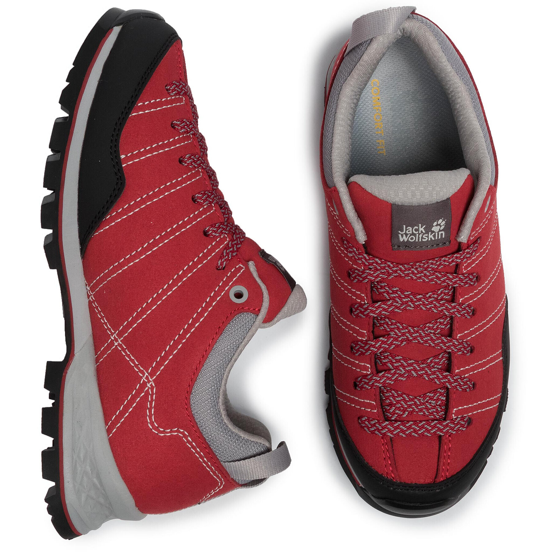 Jack Wolfskin Туристически Scrambler Low W 4036671 Червен - Pepit.bg