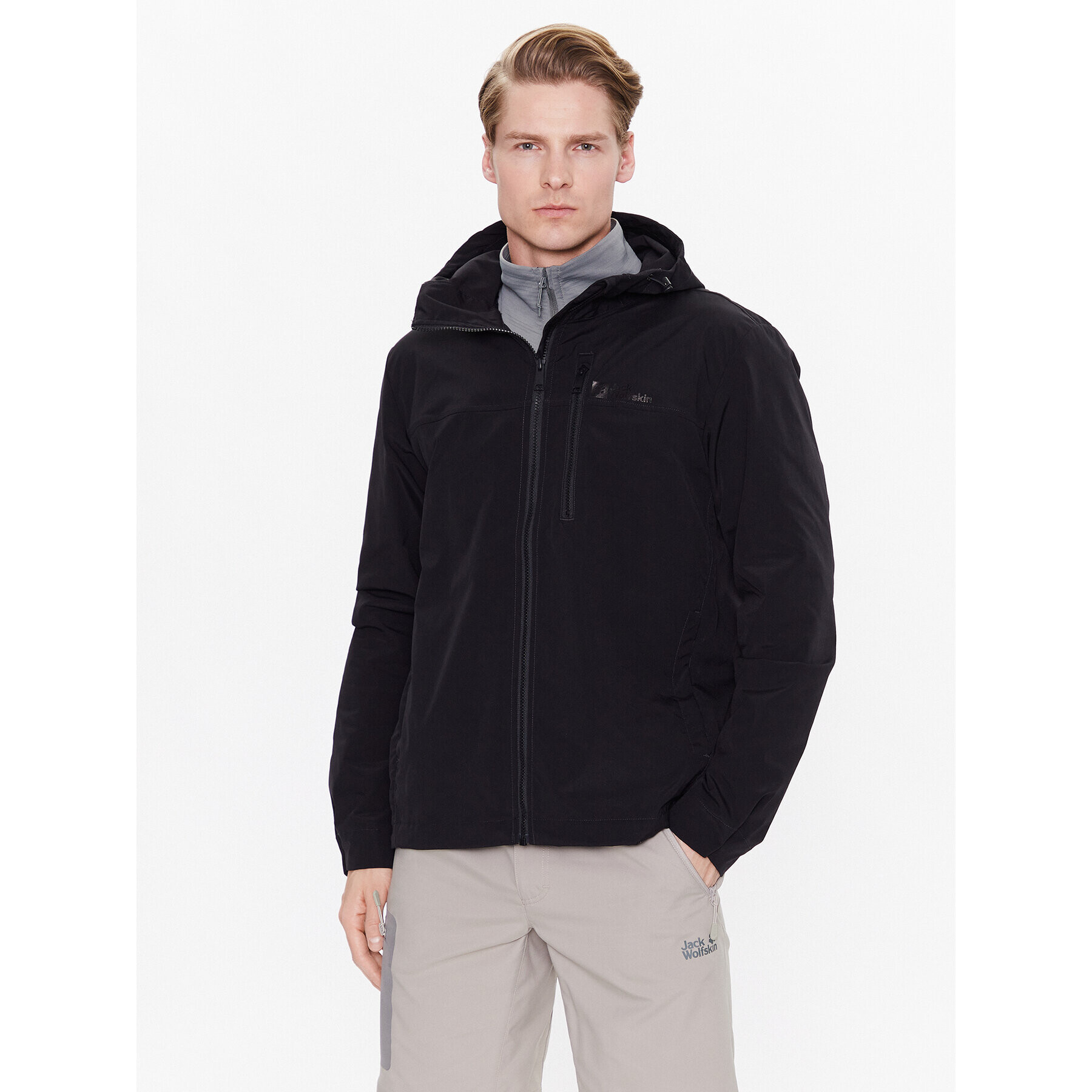 Jack Wolfskin Ветровка Desert Wind 1306412 Черен Regular Fit - Pepit.bg