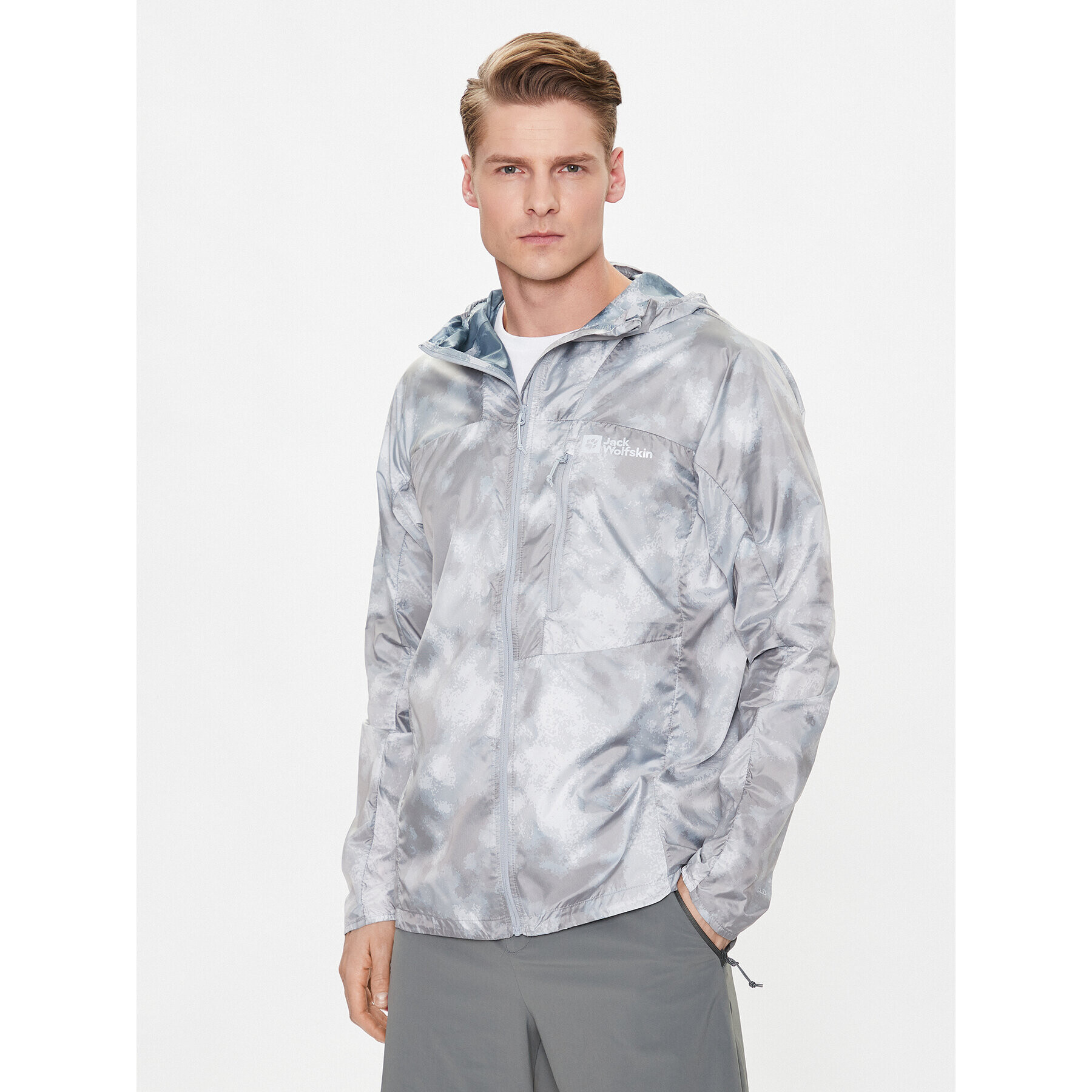 Jack Wolfskin Ветровка Prelight 1307551 Сив Regular Fit - Pepit.bg