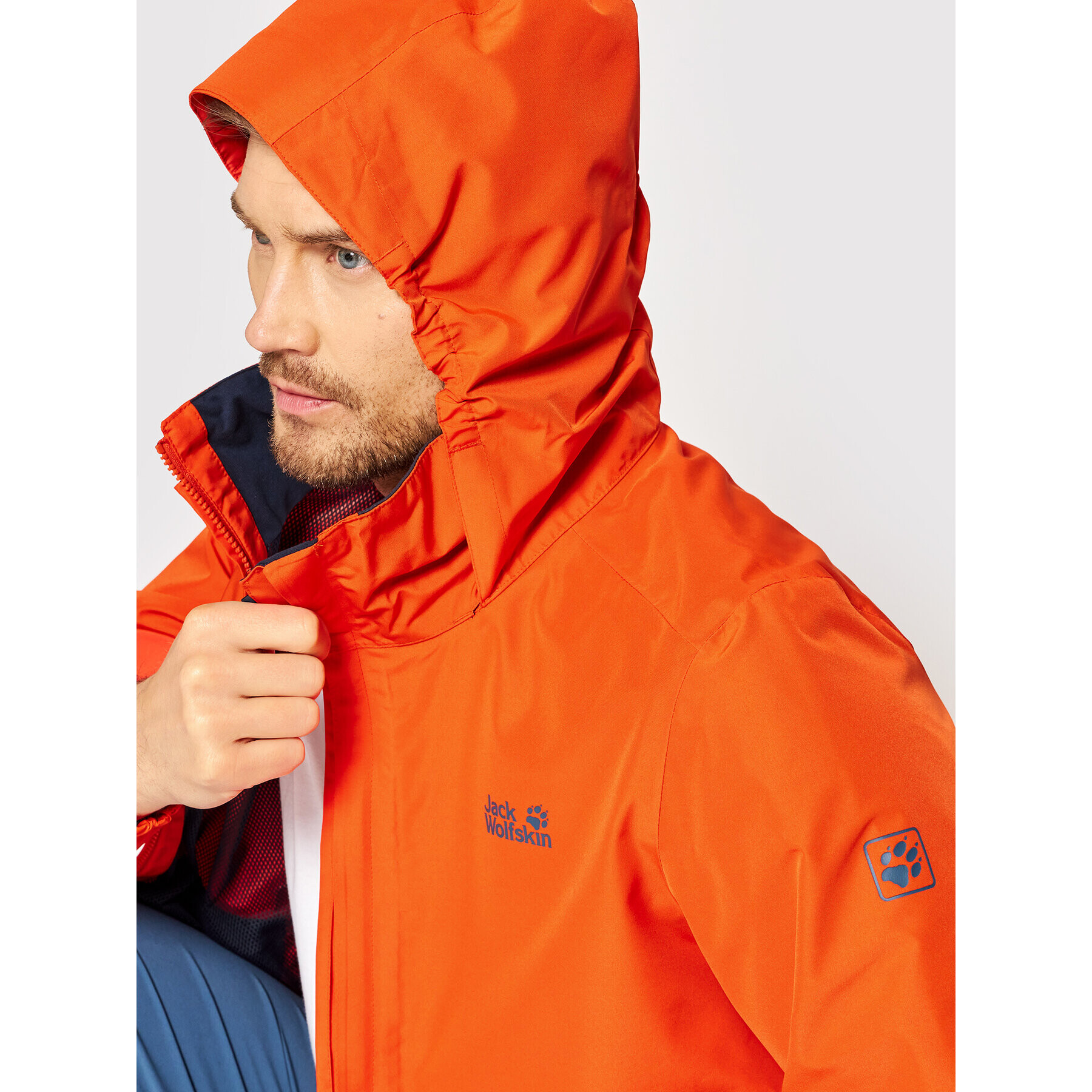 Jack Wolfskin Яке hardshell Stormy Point 1111141 Оранжев Regular Fit - Pepit.bg