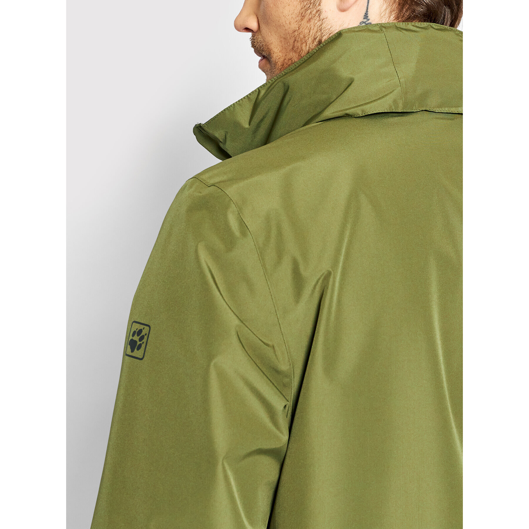 Jack Wolfskin Яке за дъжд Stormy Point 1111141 Зелен Regular Fit - Pepit.bg