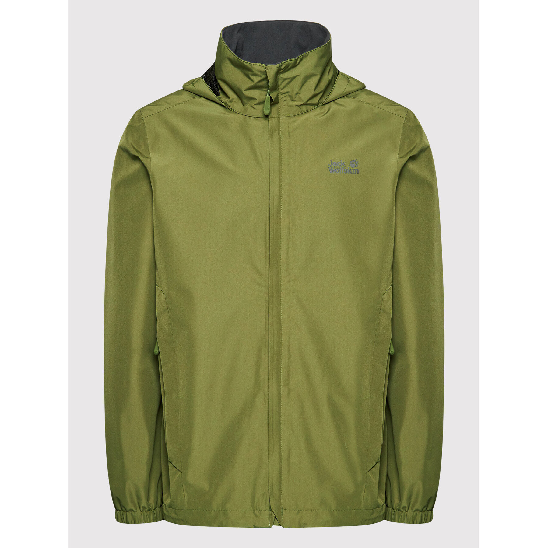 Jack Wolfskin Яке за дъжд Stormy Point 1111141 Зелен Regular Fit - Pepit.bg