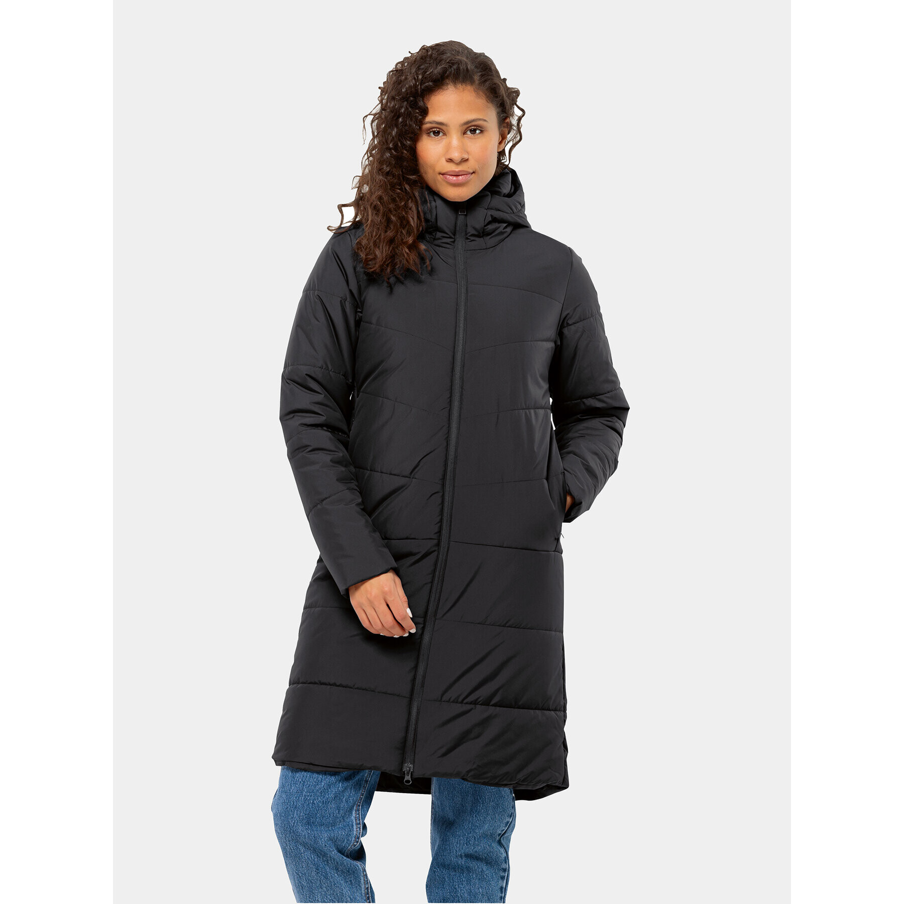 Jack Wolfskin Зимно яке Deutzer Coat 1207501 Черен Regular Fit - Pepit.bg