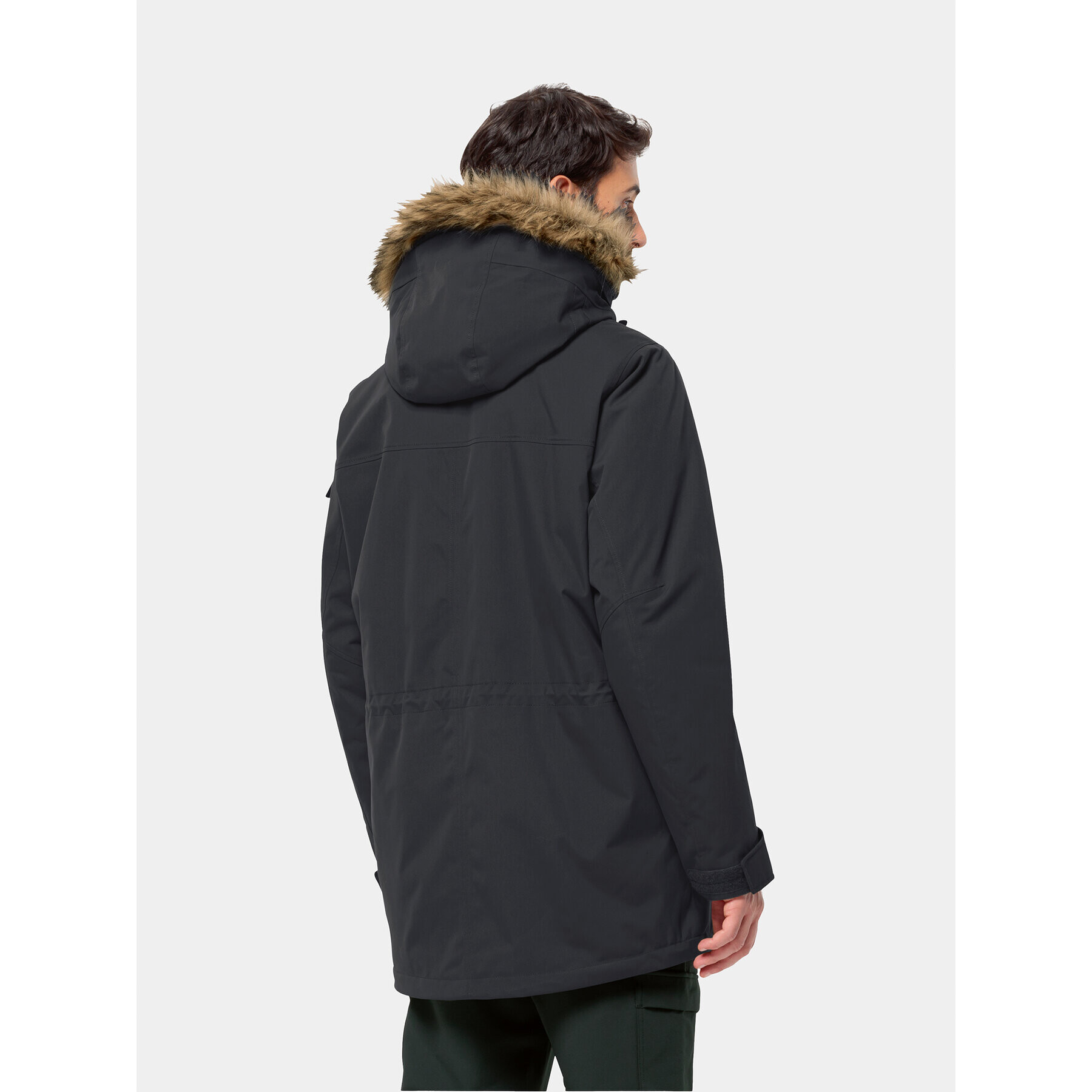 Jack Wolfskin Зимно яке Glacier Canyon Parka 1107674 Черен Regular Fit - Pepit.bg