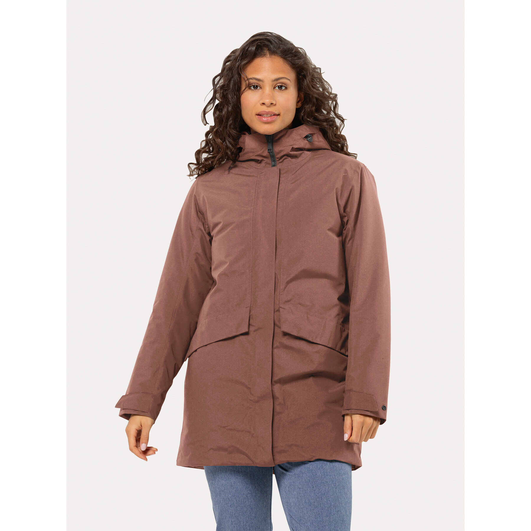 Jack Wolfskin Зимно яке Tempelhof Coat 1116151 Бордо Regular Fit - Pepit.bg