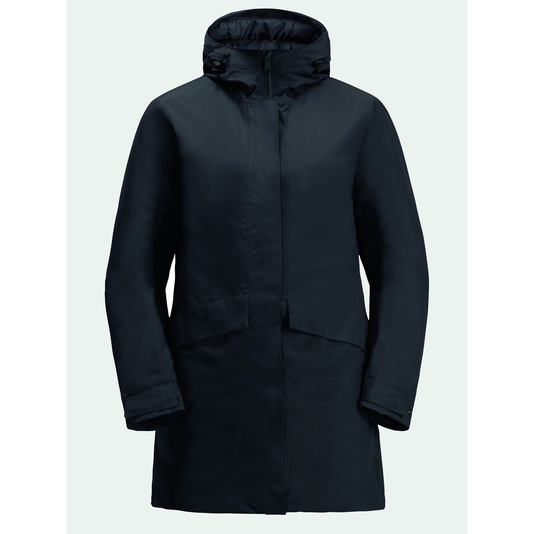 Jack Wolfskin Зимно яке Tempelhof Coat 1116151 Черен Regular Fit - Pepit.bg