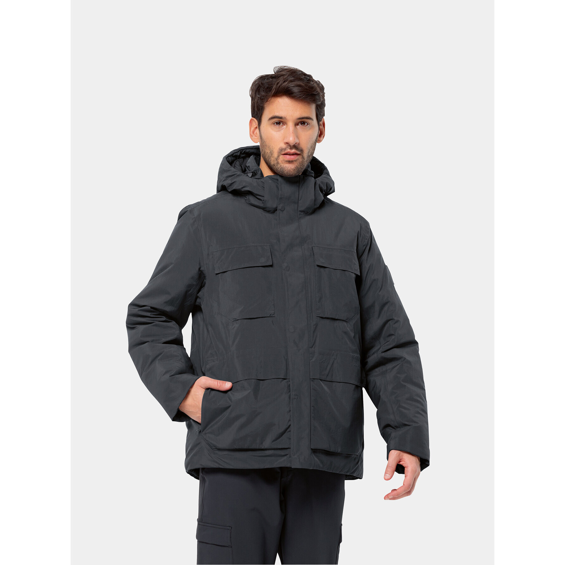 Jack Wolfskin Зимно яке Textor Utility Jkt 1116101 Черен Regular Fit - Pepit.bg