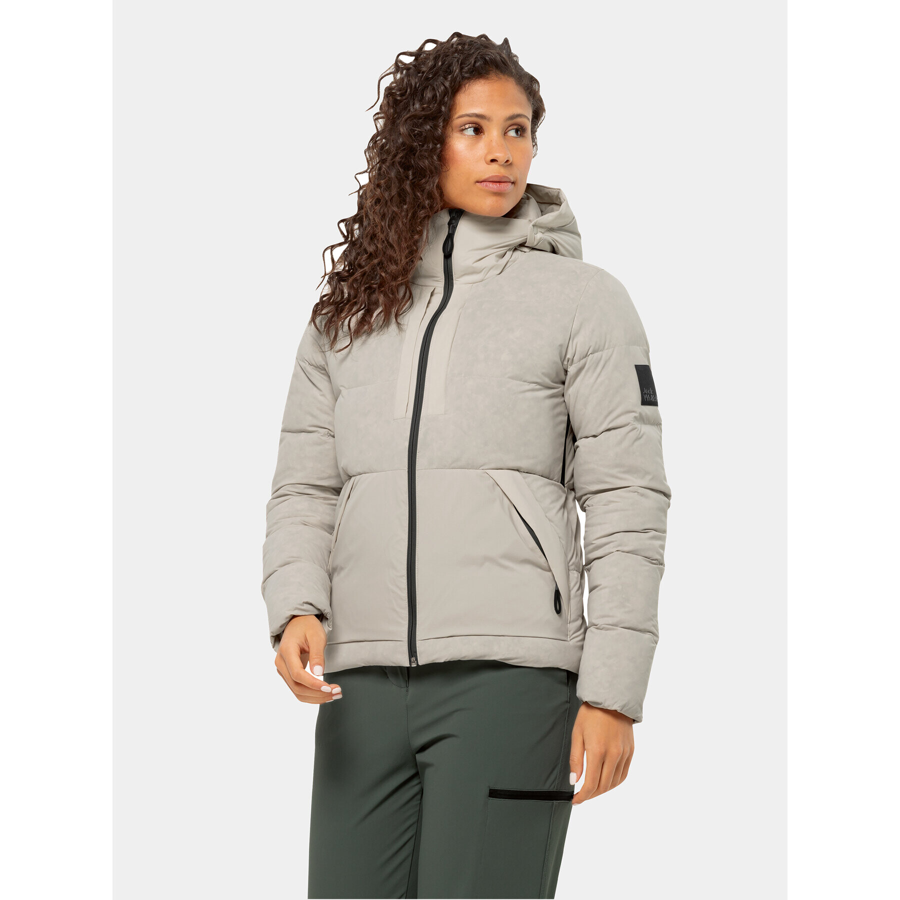 Jack Wolfskin Зимно яке Wandermood Down Jkt 1207321 Сив Regular Fit - Pepit.bg