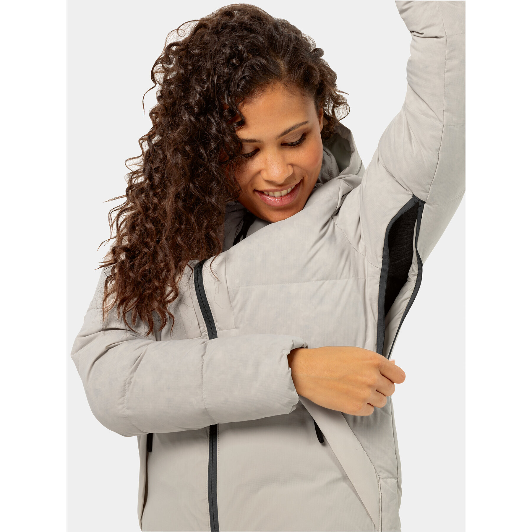 Jack Wolfskin Зимно яке Wandermood Down Jkt 1207321 Сив Regular Fit - Pepit.bg