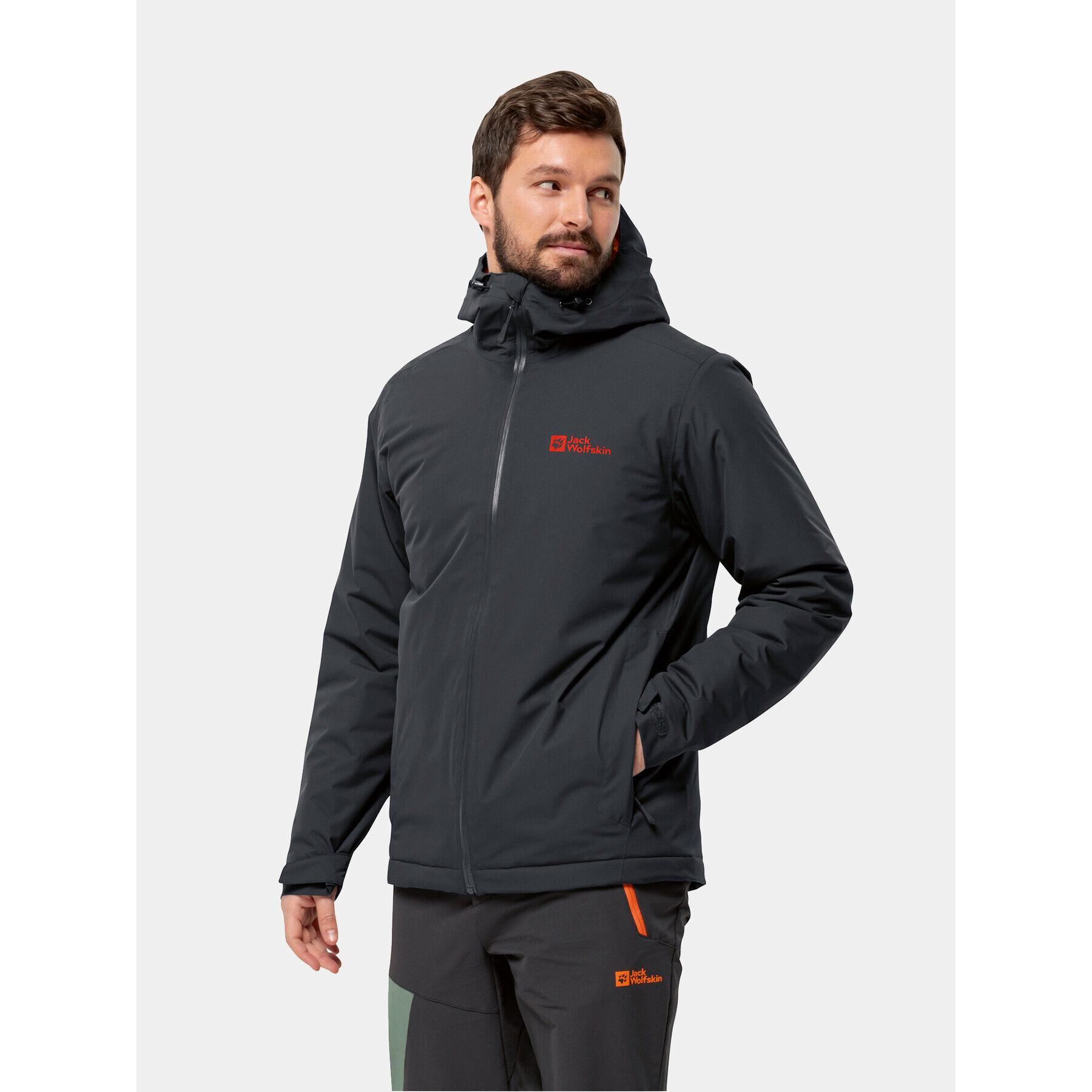 Jack Wolfskin Зимно яке Wisper Ins Jkt 1111723 Черен Slim Fit - Pepit.bg