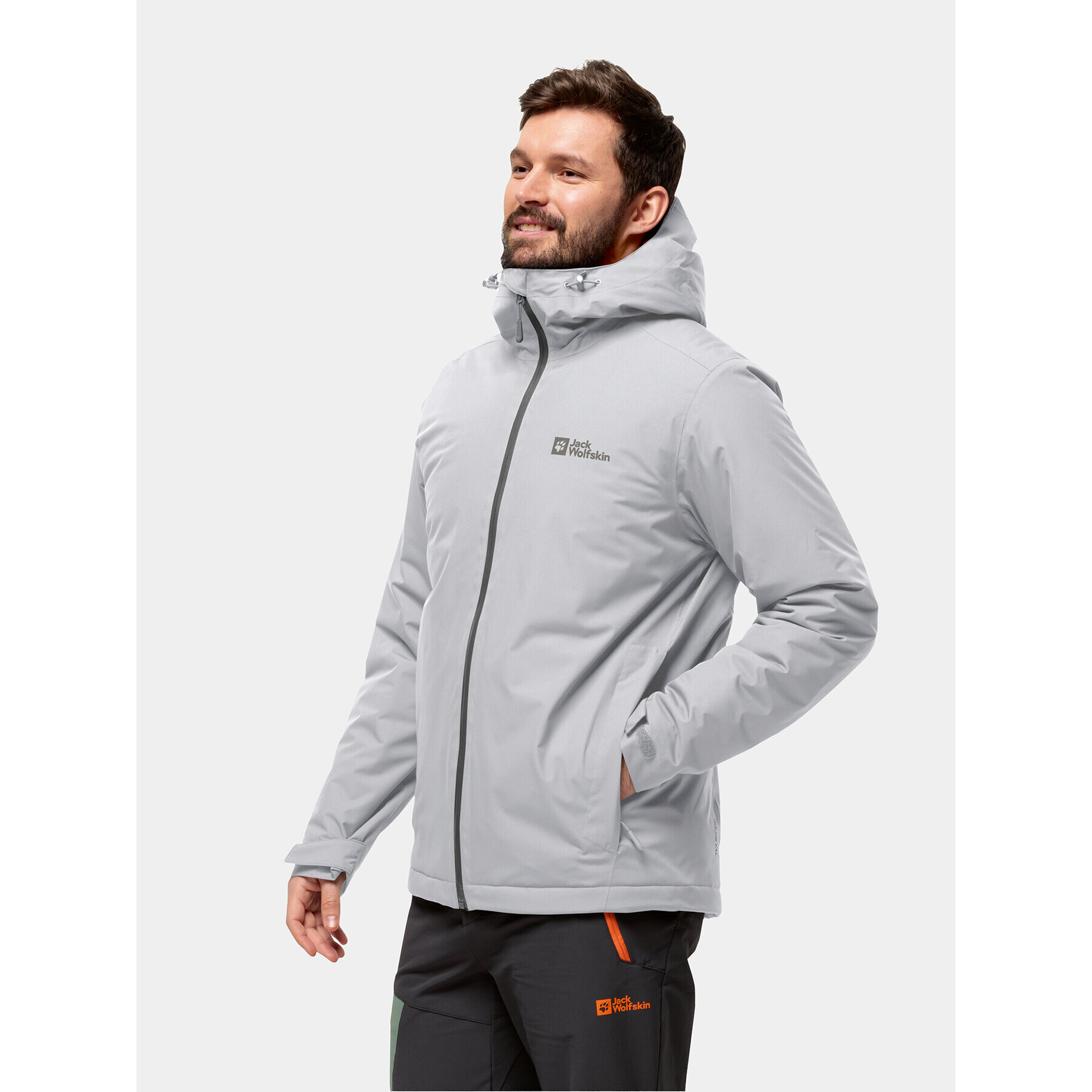 Jack Wolfskin Зимно яке Wisper Ins Jkt 1111723 Сив Slim Fit - Pepit.bg