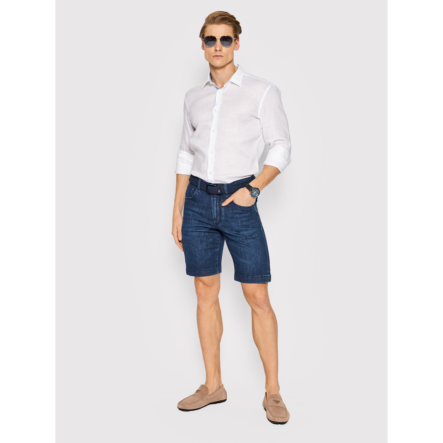 Jacob Cohën Дънкови шорти Nicolas U O M01 31 S 3737 Тъмносин Slim Fit - Pepit.bg