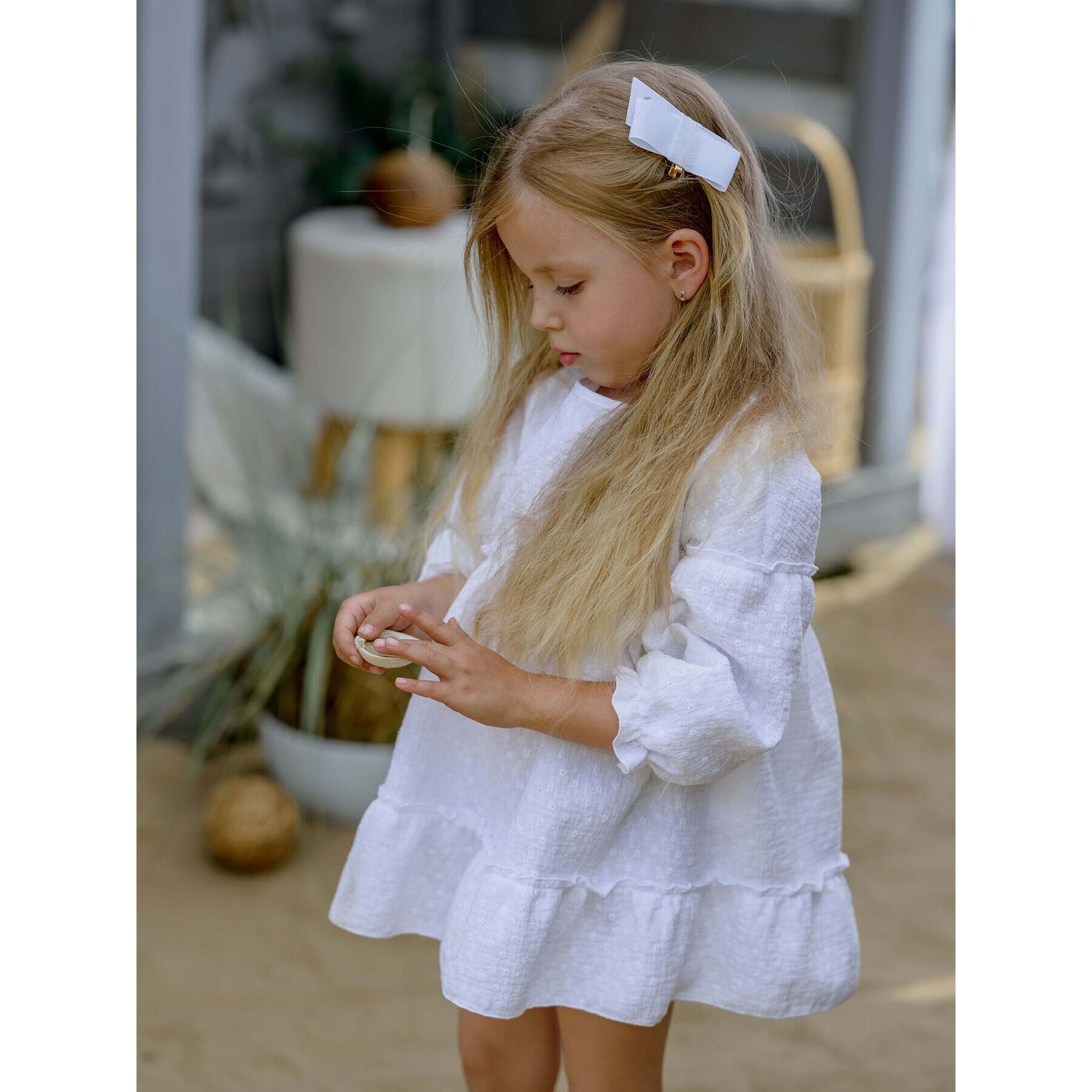 Jamiks Лятна рокля SCARLETT JLF037 Бял - Pepit.bg
