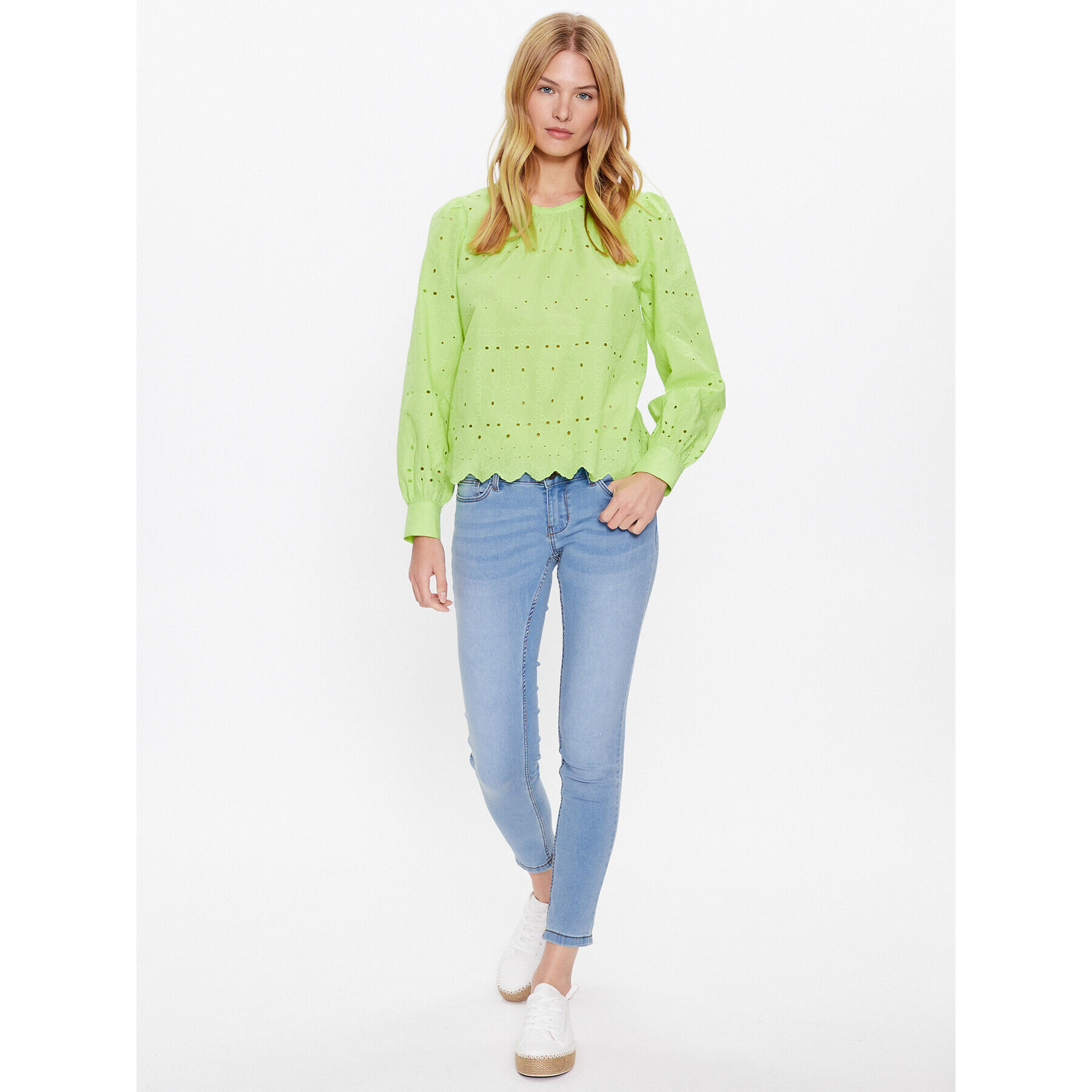 JDY Блуза 15289327 Зелен Regular Fit - Pepit.bg