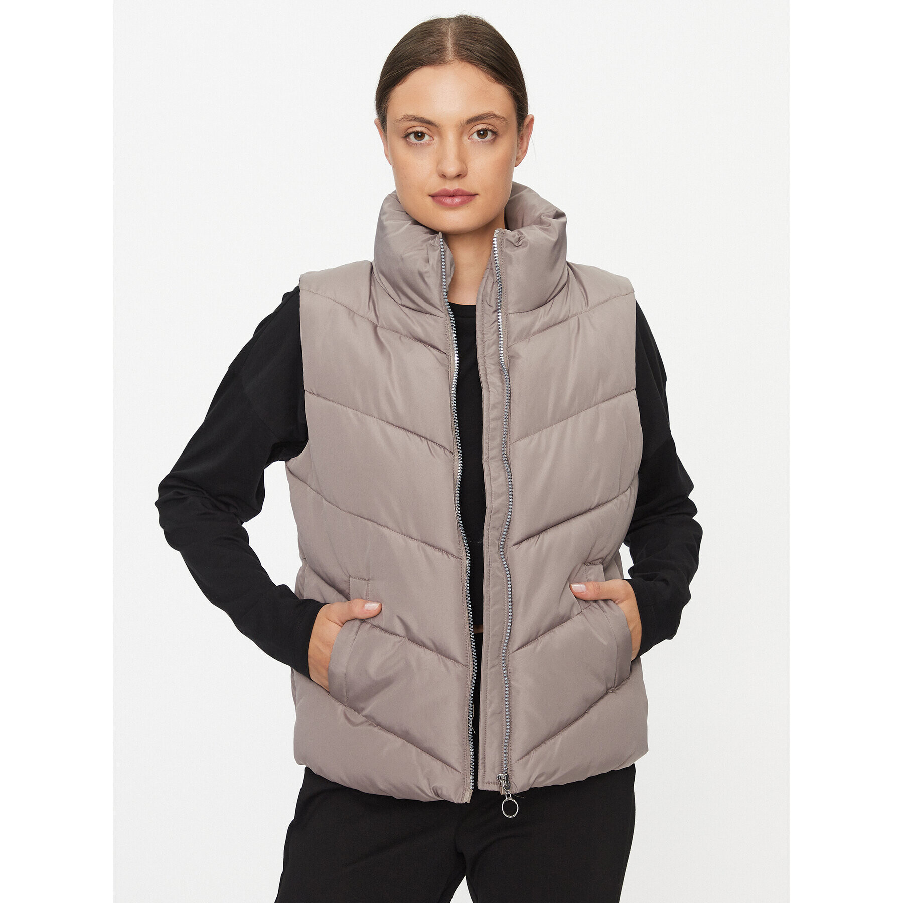 JDY Елек 15305657 Кафяв Regular Fit - Pepit.bg