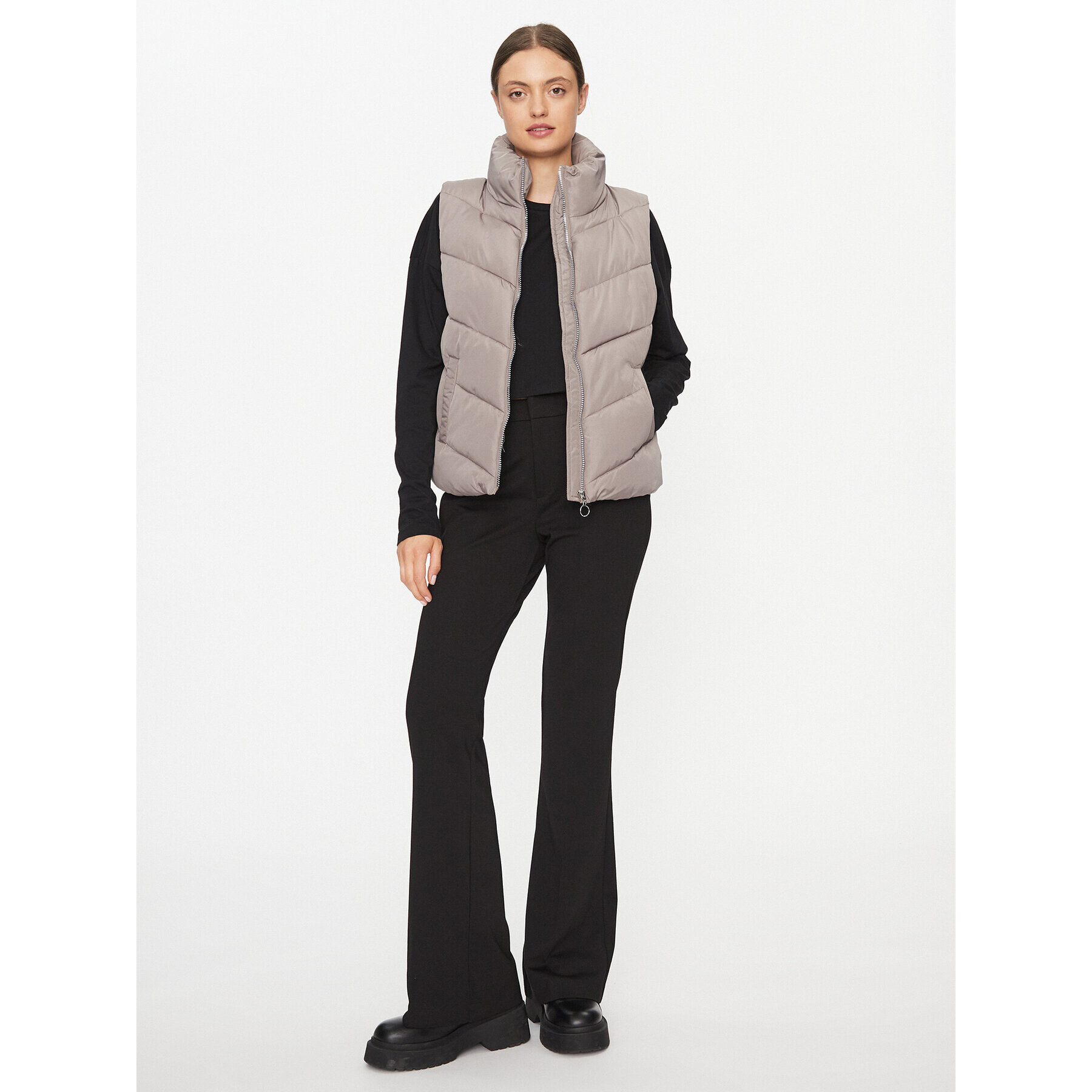 JDY Елек 15305657 Кафяв Regular Fit - Pepit.bg