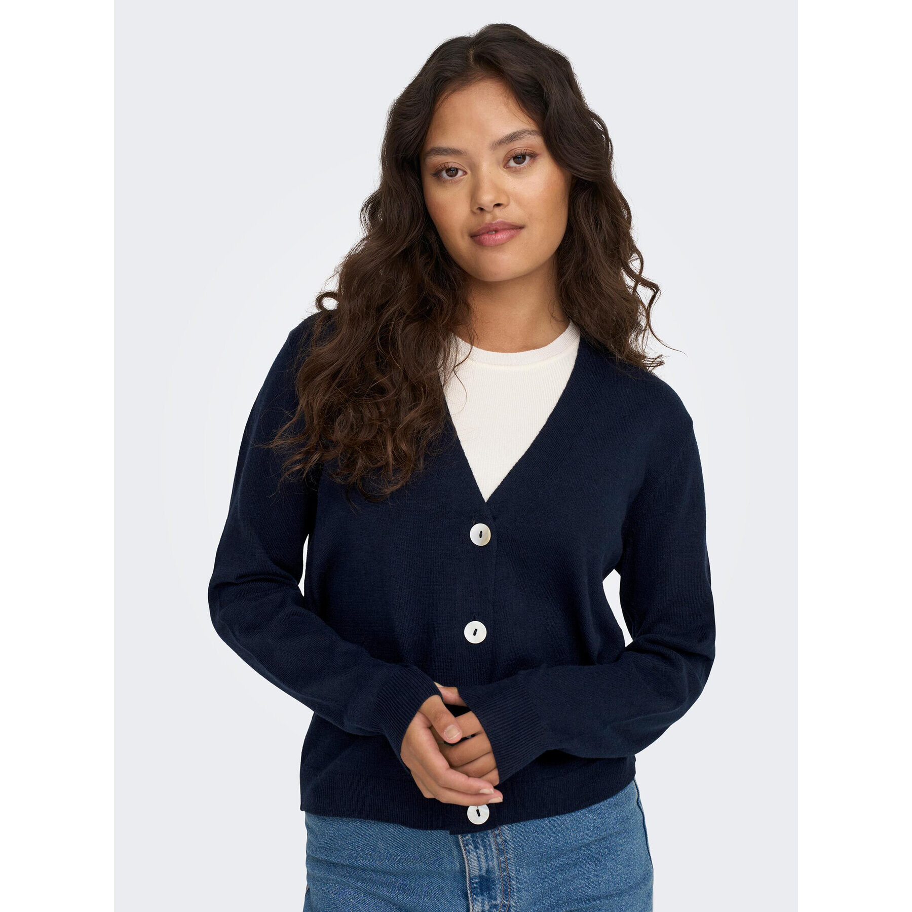 JDY Кардиган 15289372 Тъмносин Regular Fit - Pepit.bg