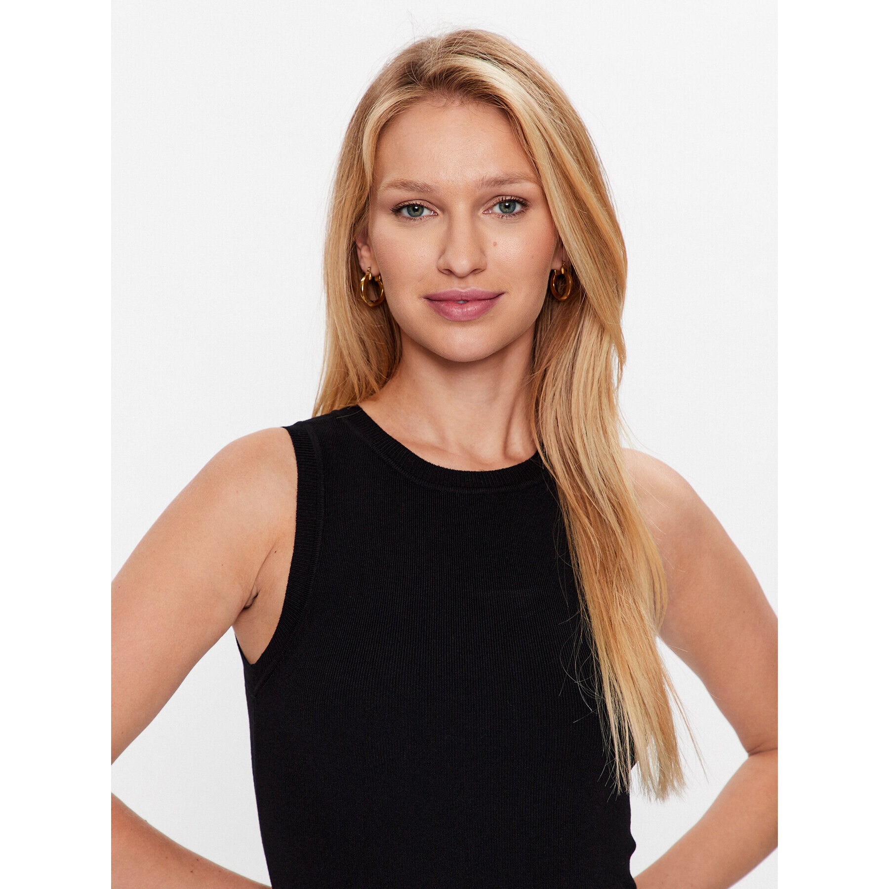 JDY Плетена рокля 15288595 Черен Regular Fit - Pepit.bg