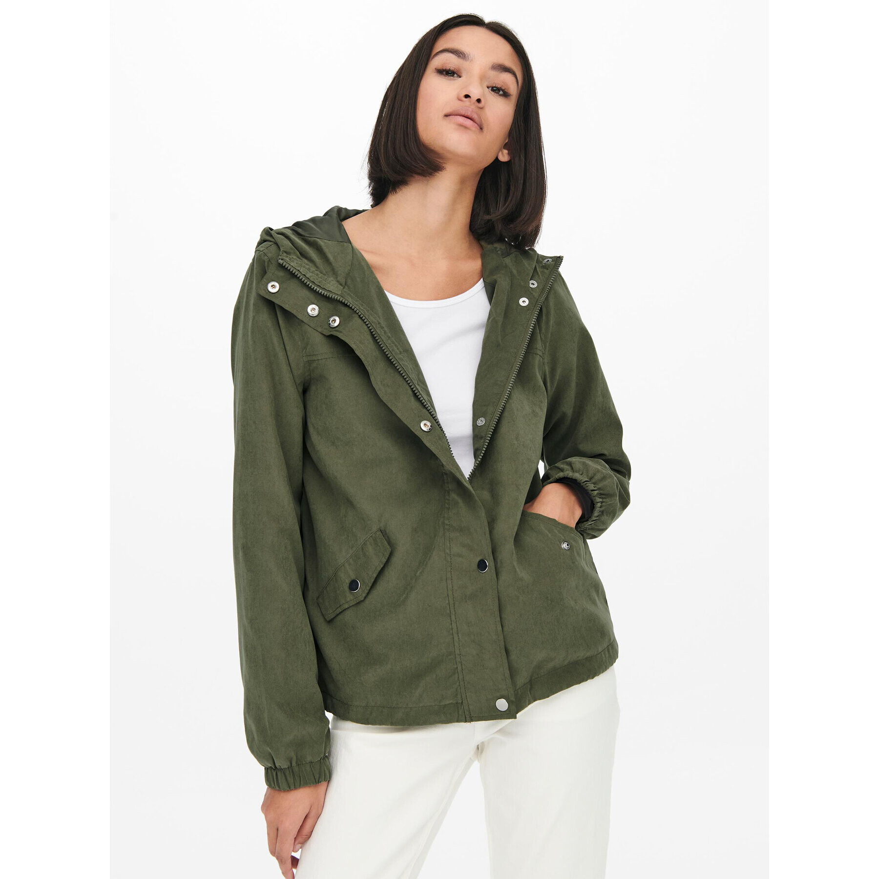 JDY Преходно яке 15231644 Зелен Regular Fit - Pepit.bg