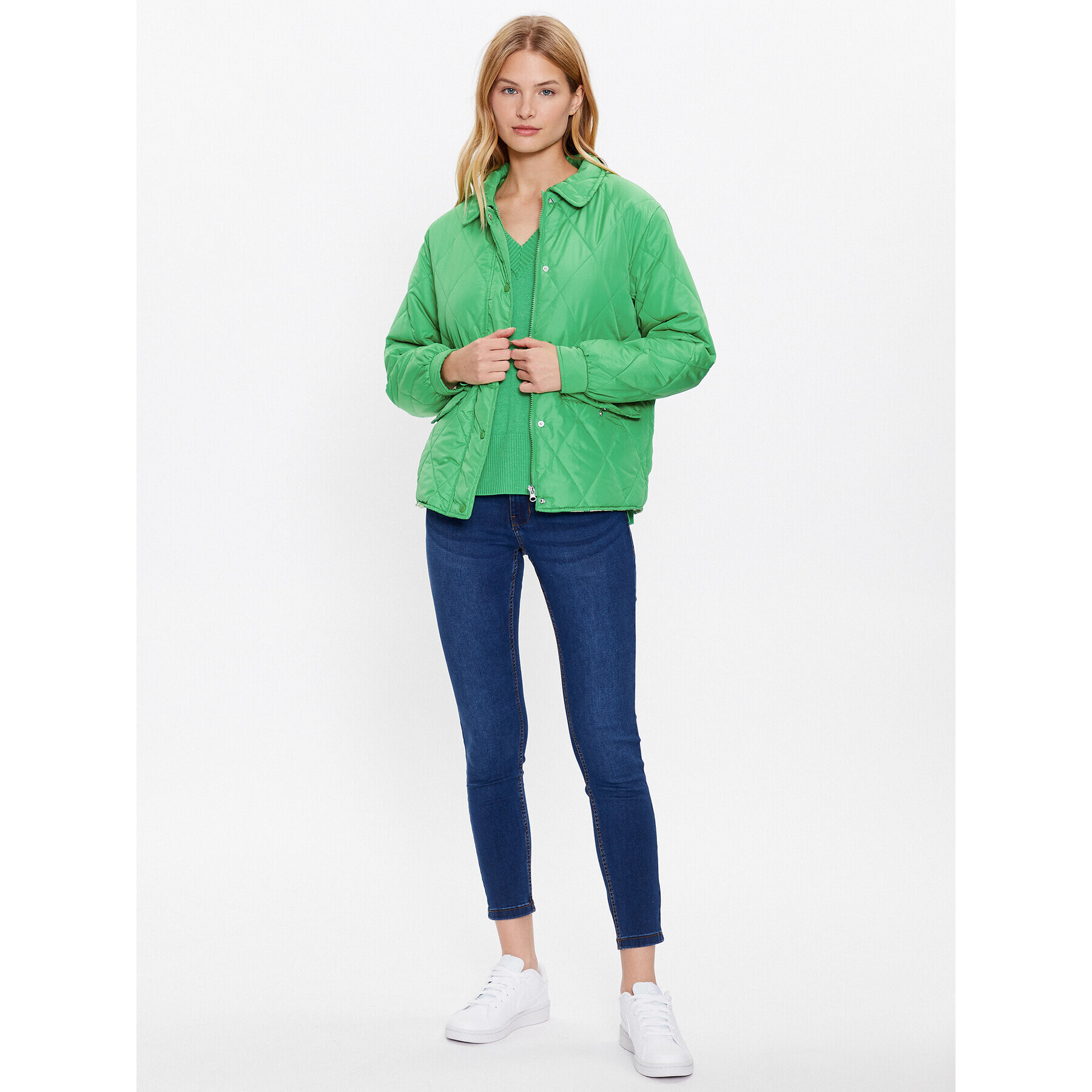 JDY Преходно яке 15281772 Зелен Regular Fit - Pepit.bg