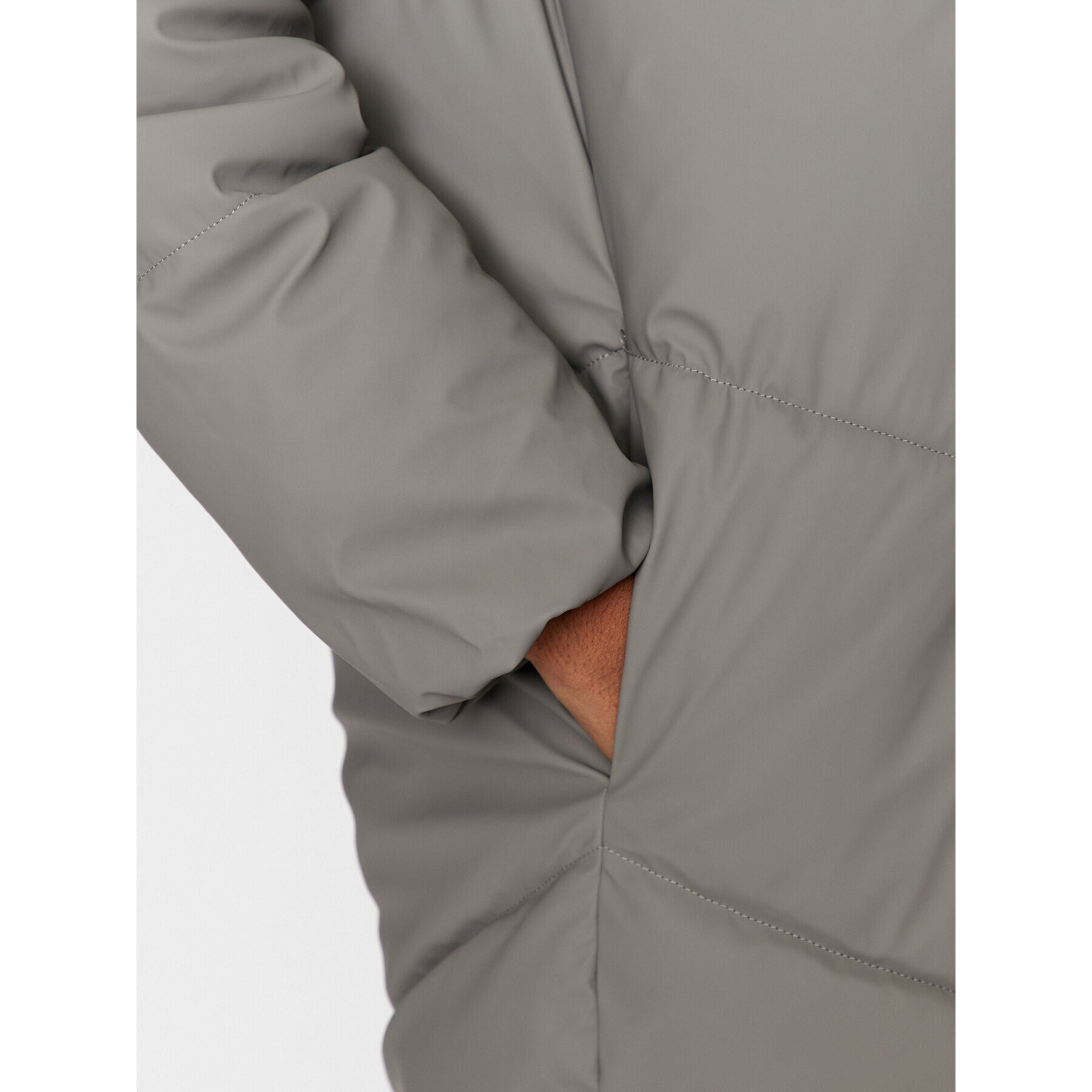 JDY Пухено яке 15217556 Сив Regular Fit - Pepit.bg