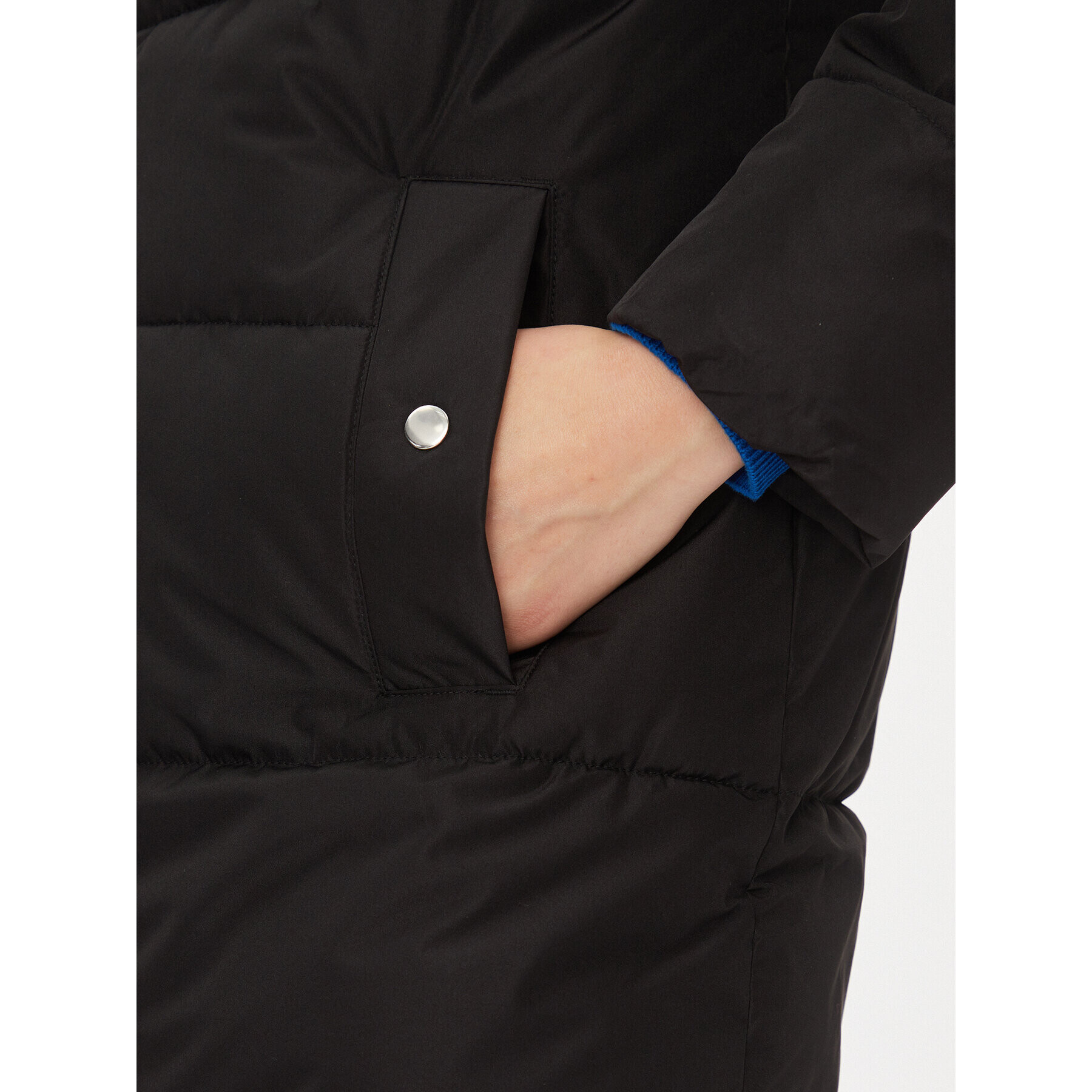 JDY Пухено яке 15300564 Черен Regular Fit - Pepit.bg
