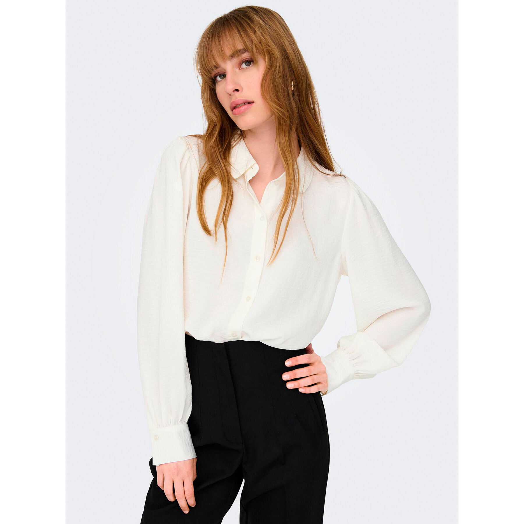 JDY Риза Divya 15283183 Бял Regular Fit - Pepit.bg