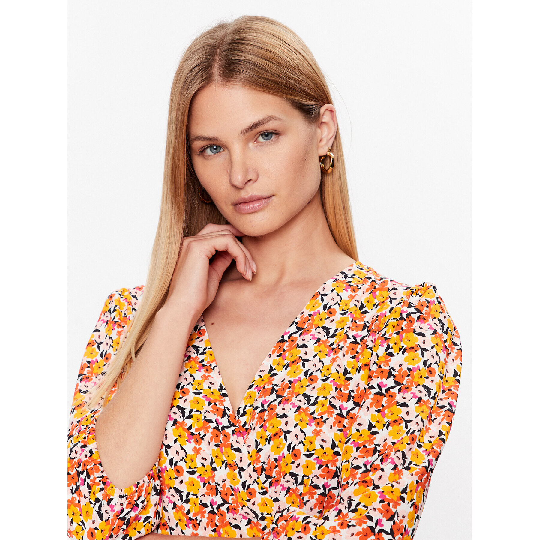 JDY Рокля 15286403 Бял Regular Fit - Pepit.bg