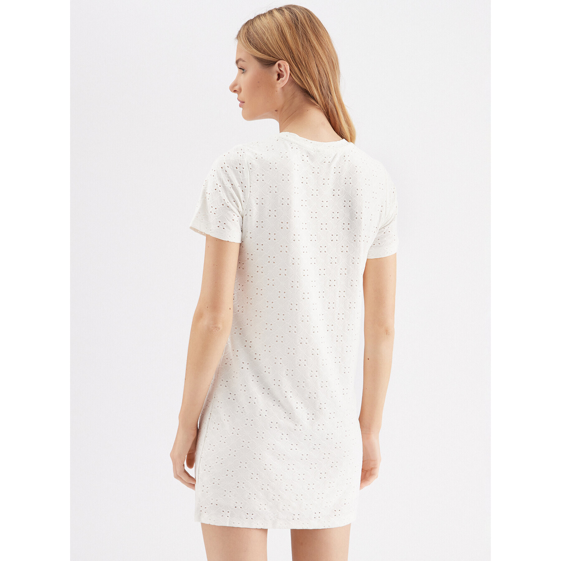 JDY Рокля 15291942 Бял Loose Fit - Pepit.bg