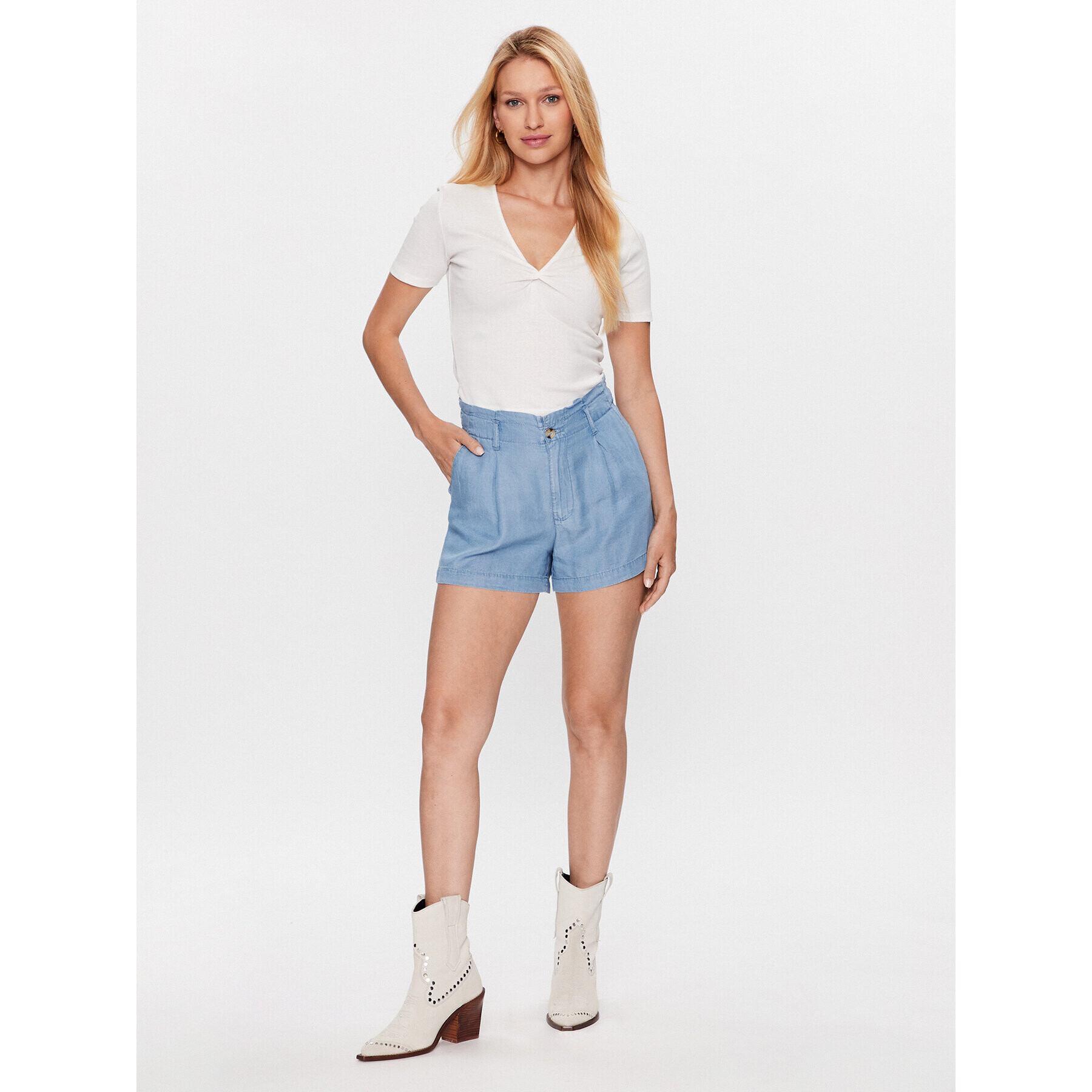 JDY Шорти от плат 15295614 Син Loose Fit - Pepit.bg