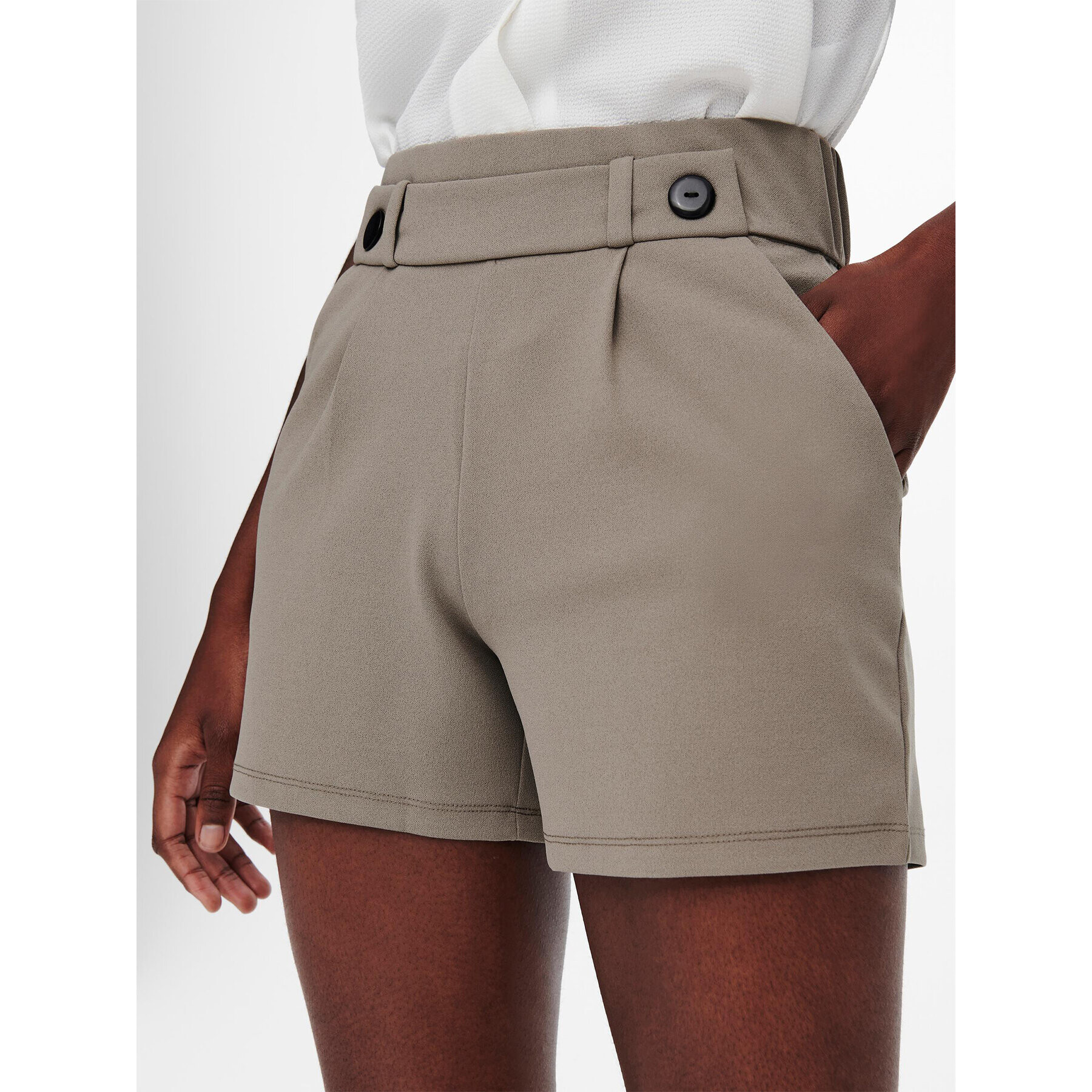 JDY Шорти от плат Geggo 15203098 Сив Regular Fit - Pepit.bg