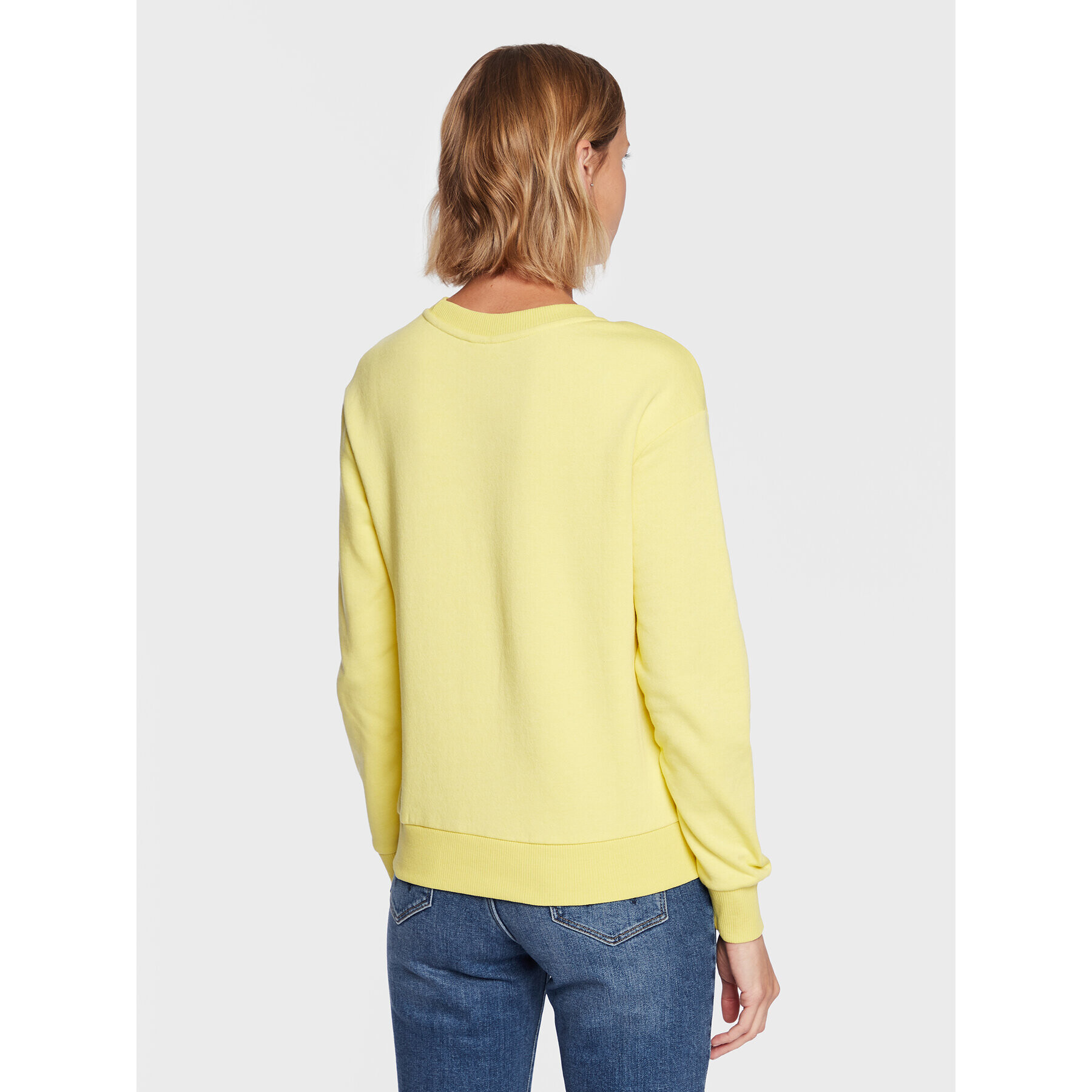 JDY Суитшърт Paris 15221015 Жълт Regular Fit - Pepit.bg