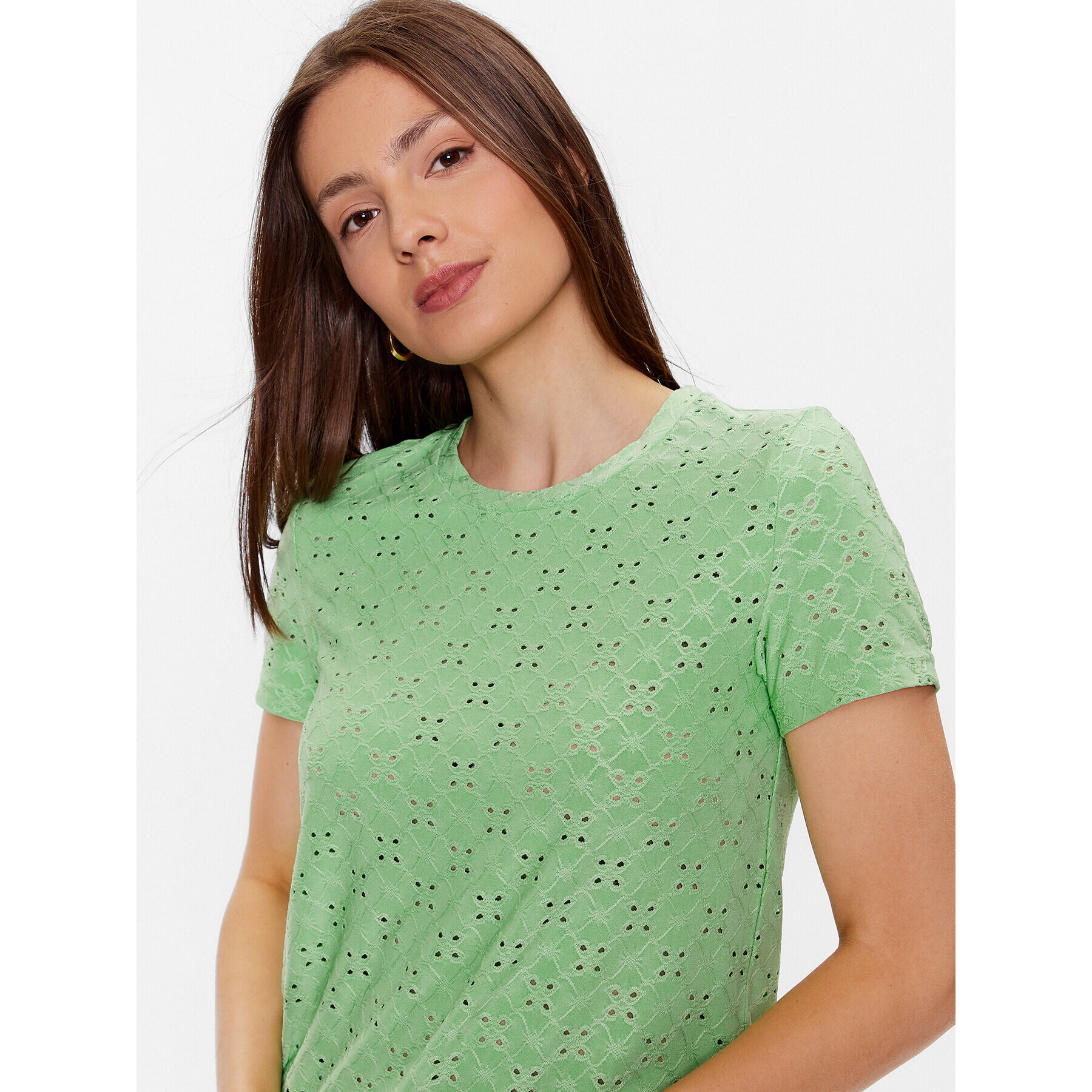 JDY Тишърт 15158450 Зелен Regular Fit - Pepit.bg