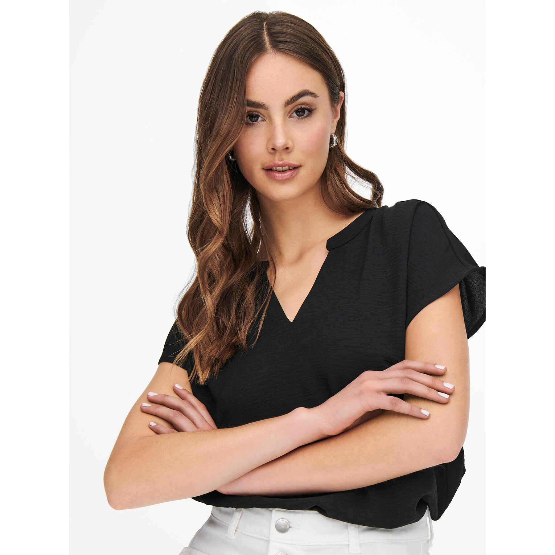JDY топ 15249287 Черен Regular Fit - Pepit.bg