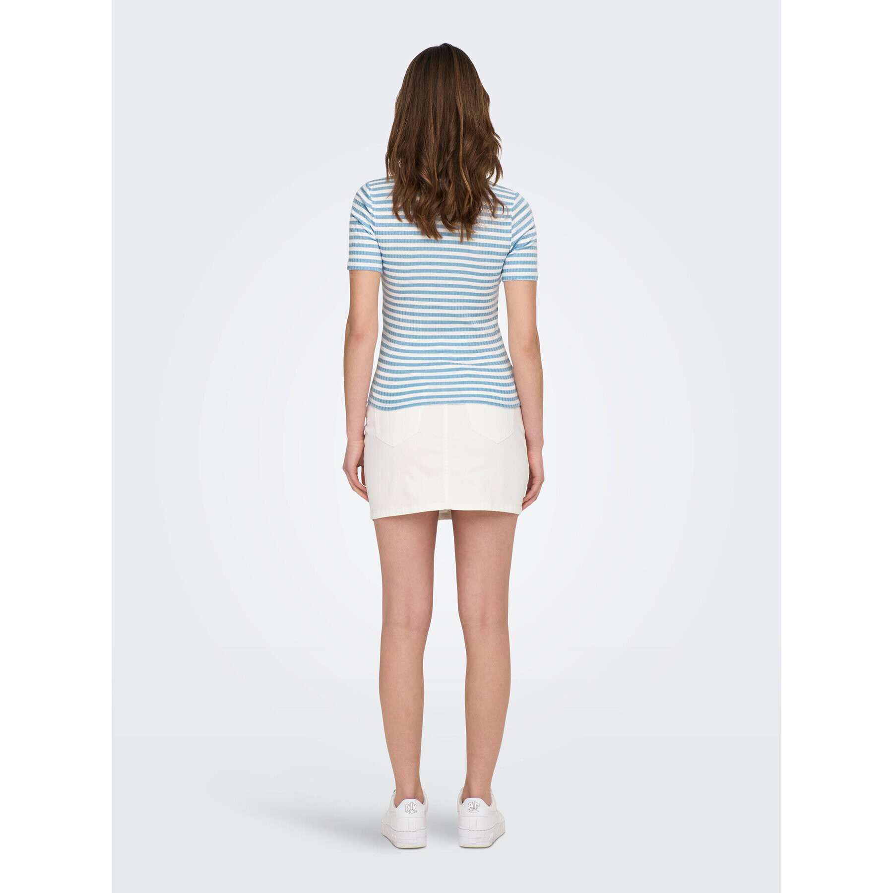 JDY Тишърт 15253481 Син Stretch Fit - Pepit.bg